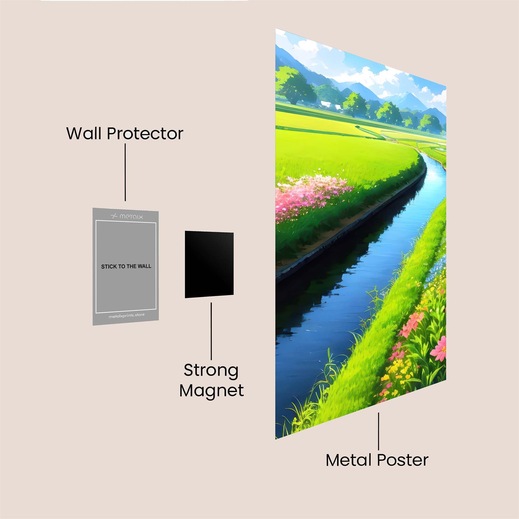 Ricefield Serenity Safe Wall Magnetic / M