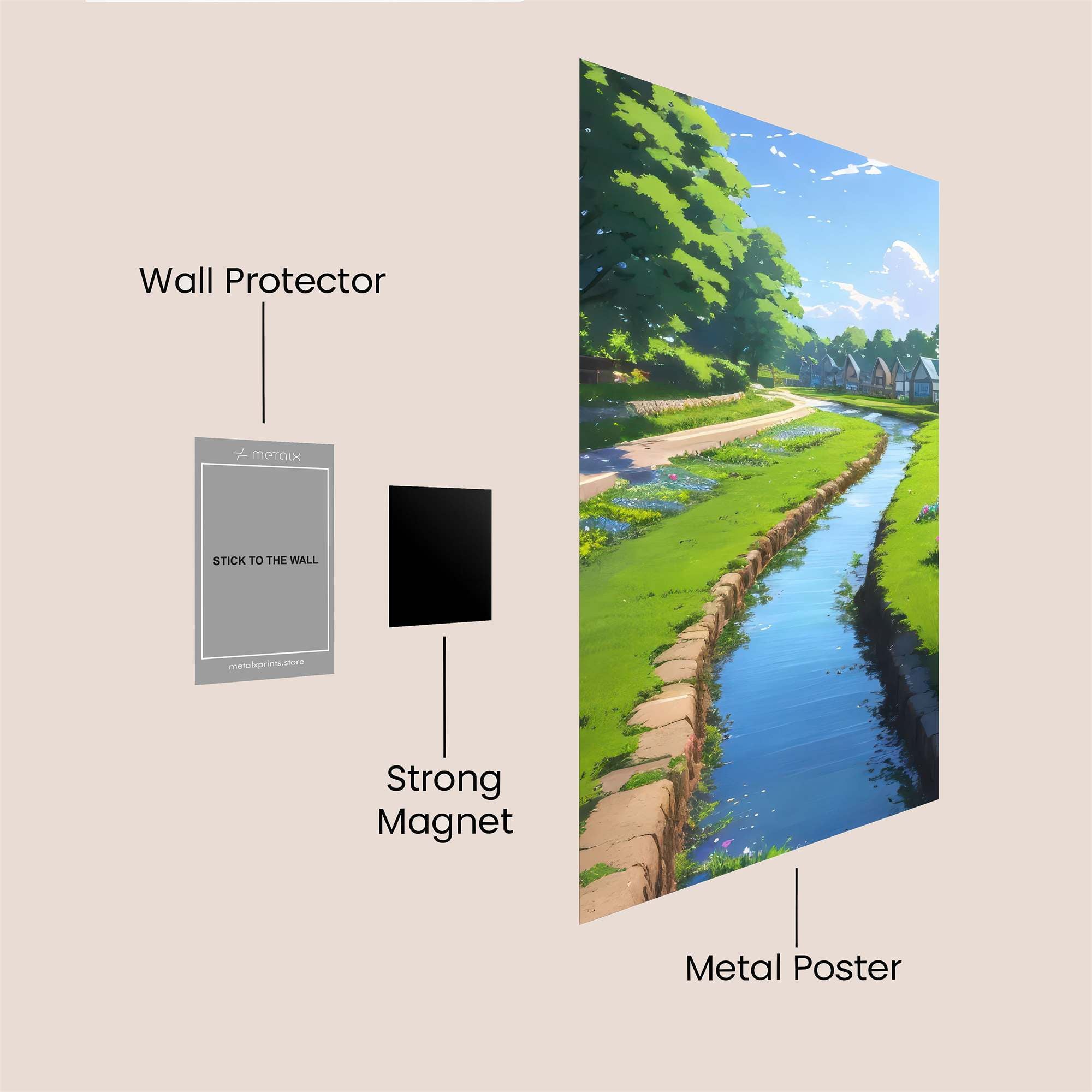 Village Serenity Safe Wall Magnetic / M