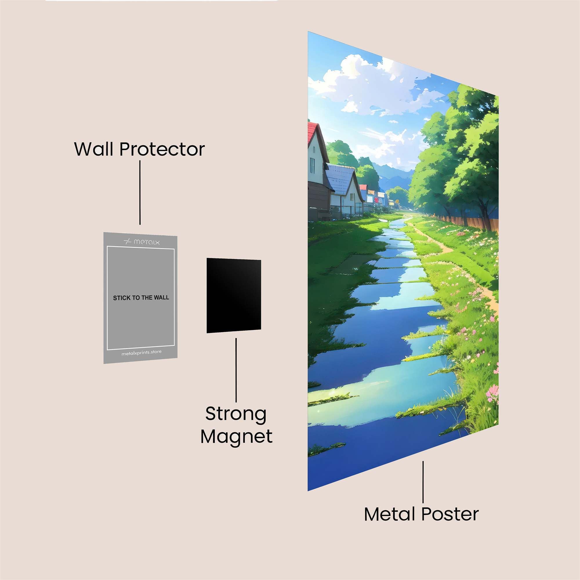 Village Serenity Safe Wall Magnetic / M