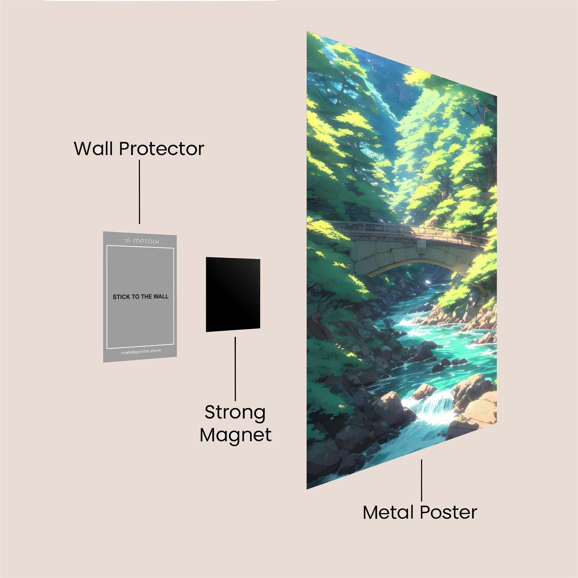 Forest Serenity Safe Wall Magnetic / M