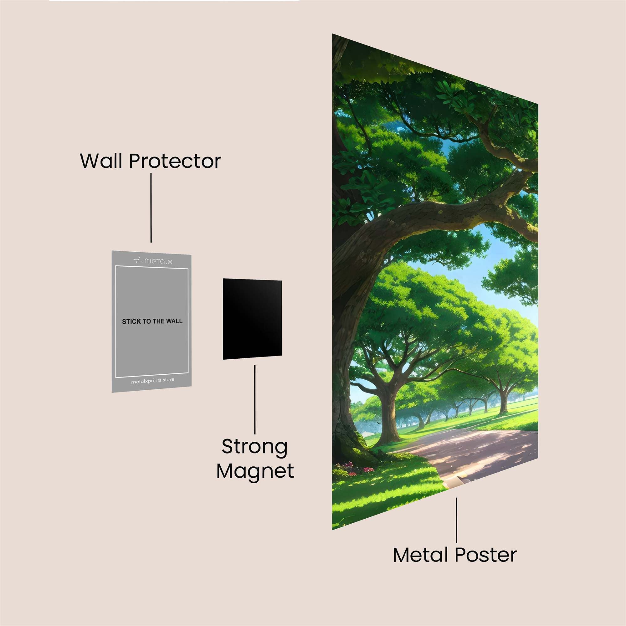 Sunlit Serenity Safe Wall Magnetic / M