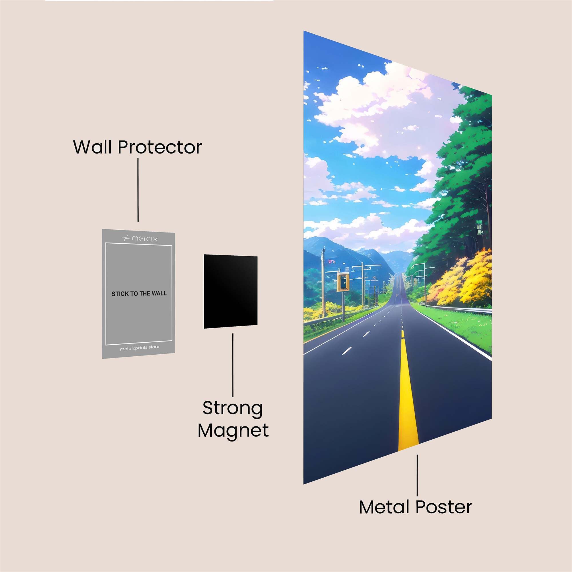 Journey Serene Safe Wall Magnetic / M