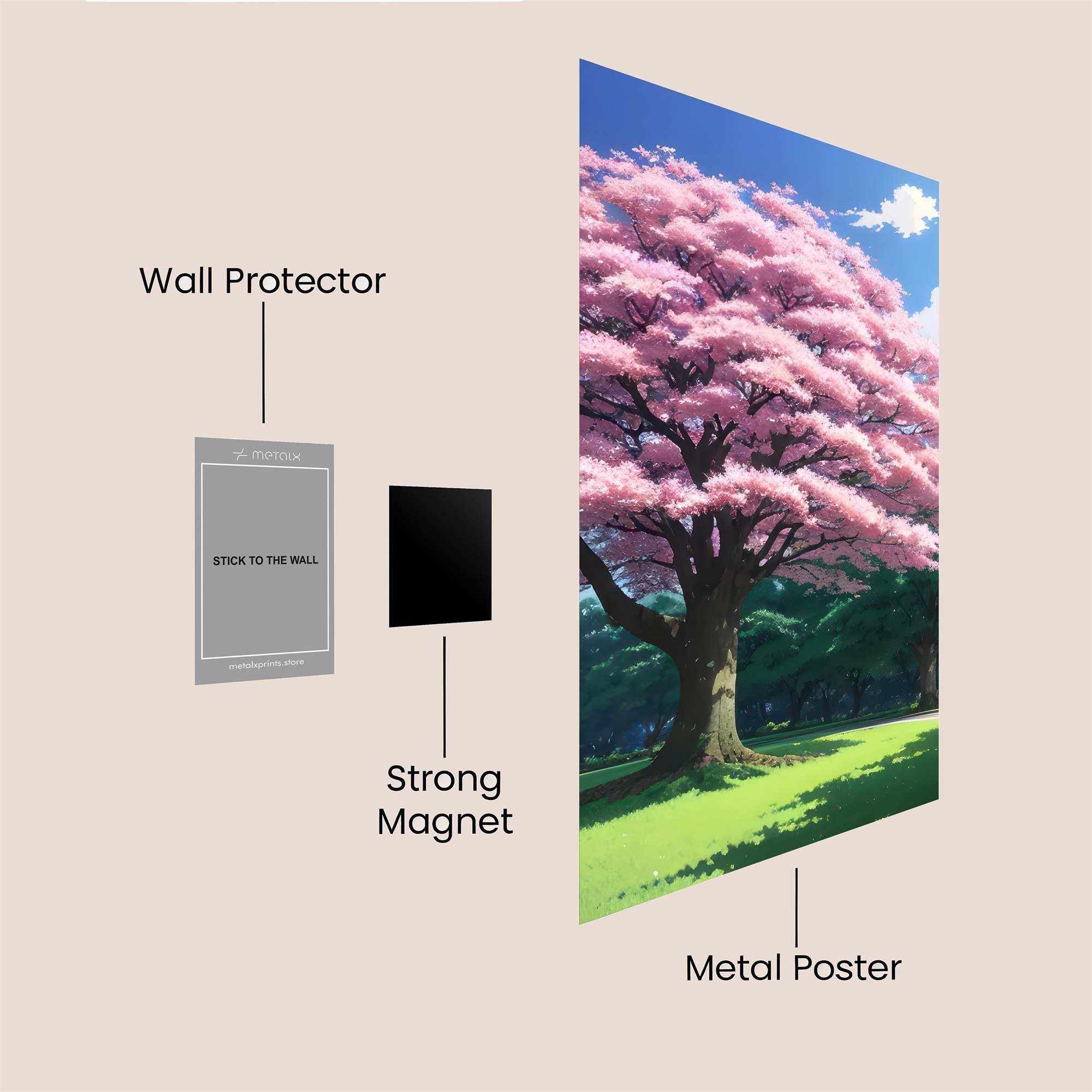 Blossom Serenity Safe Wall Magnetic / M