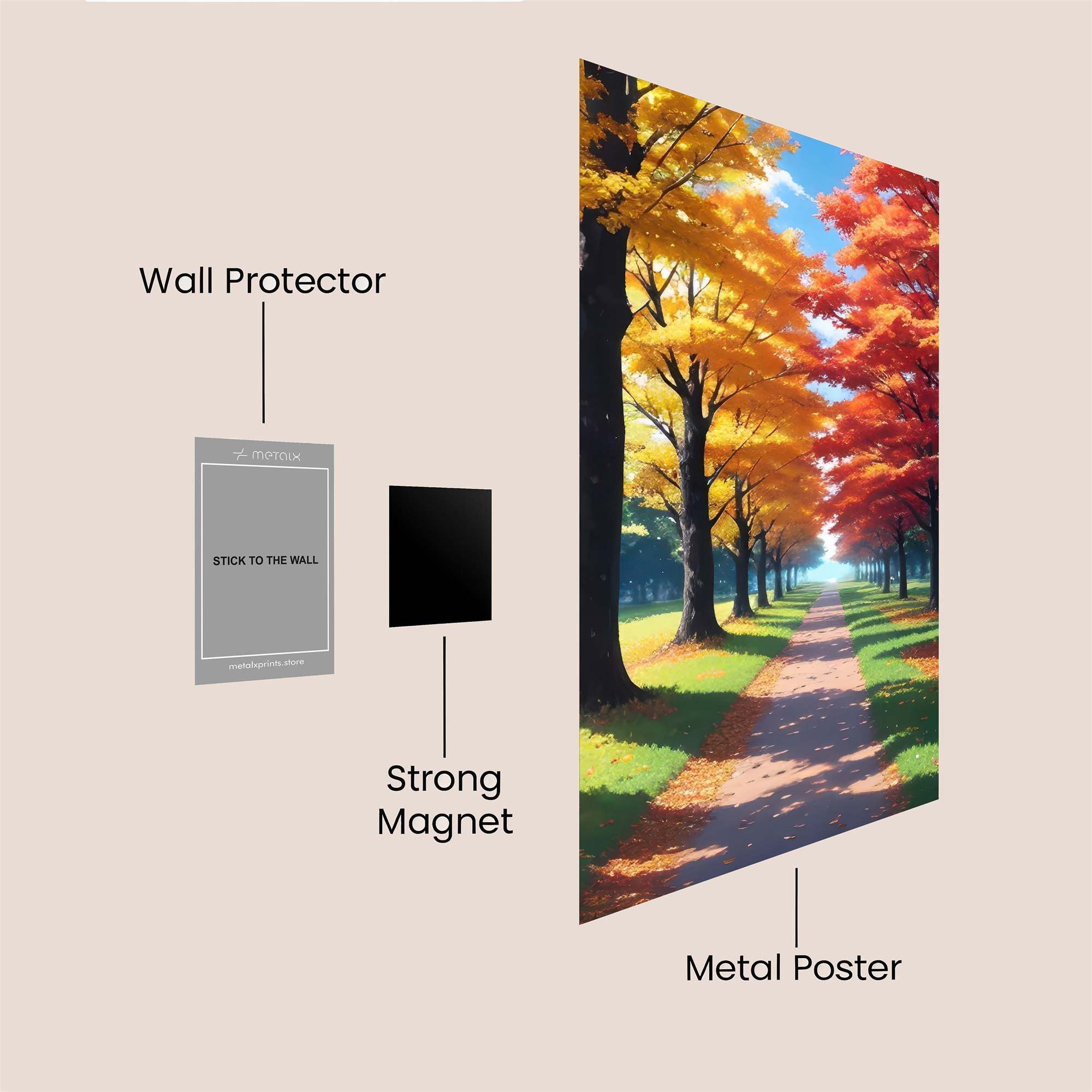 Autumn Serenity Safe Wall Magnetic / M