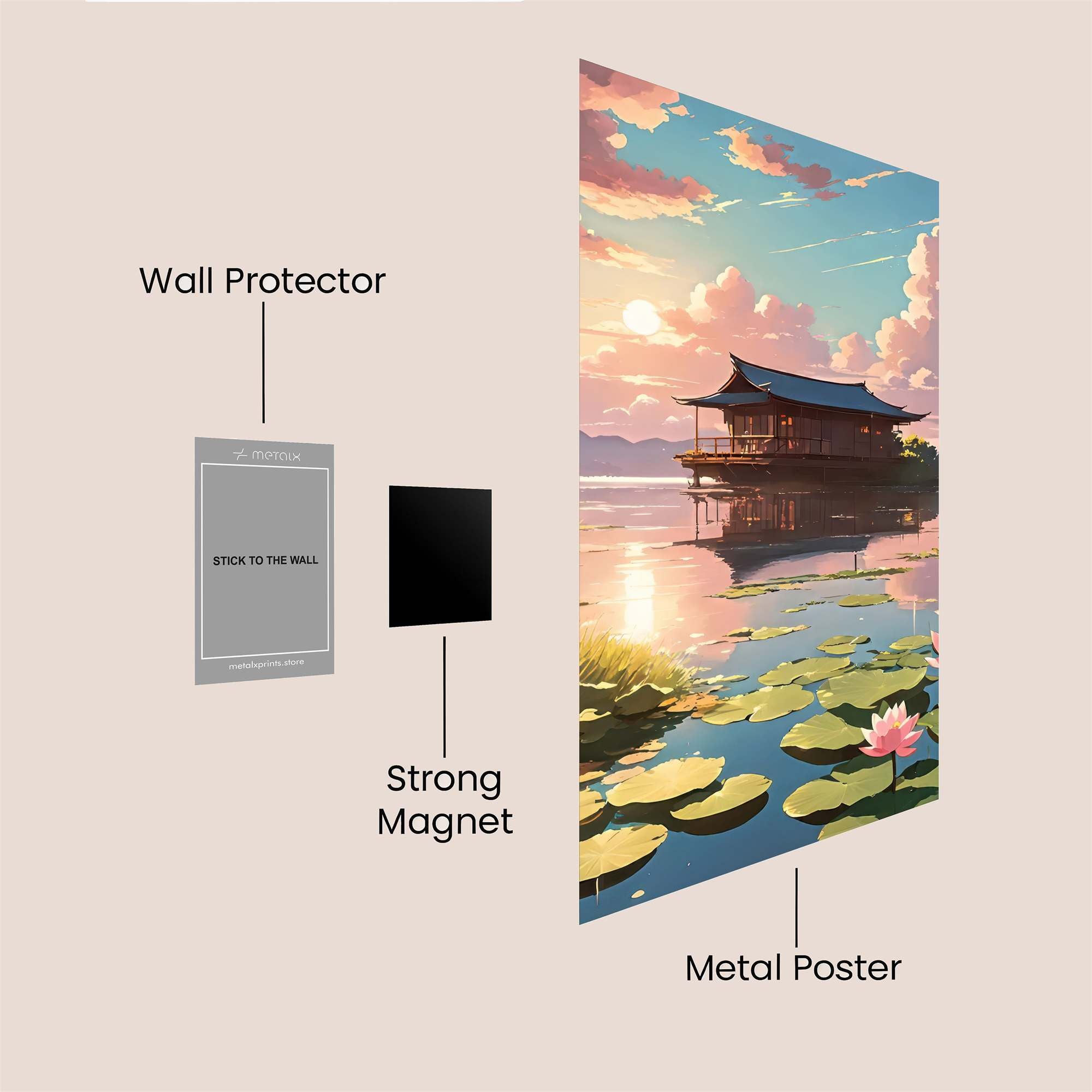 Pagoda Serenity Safe Wall Magnetic / M