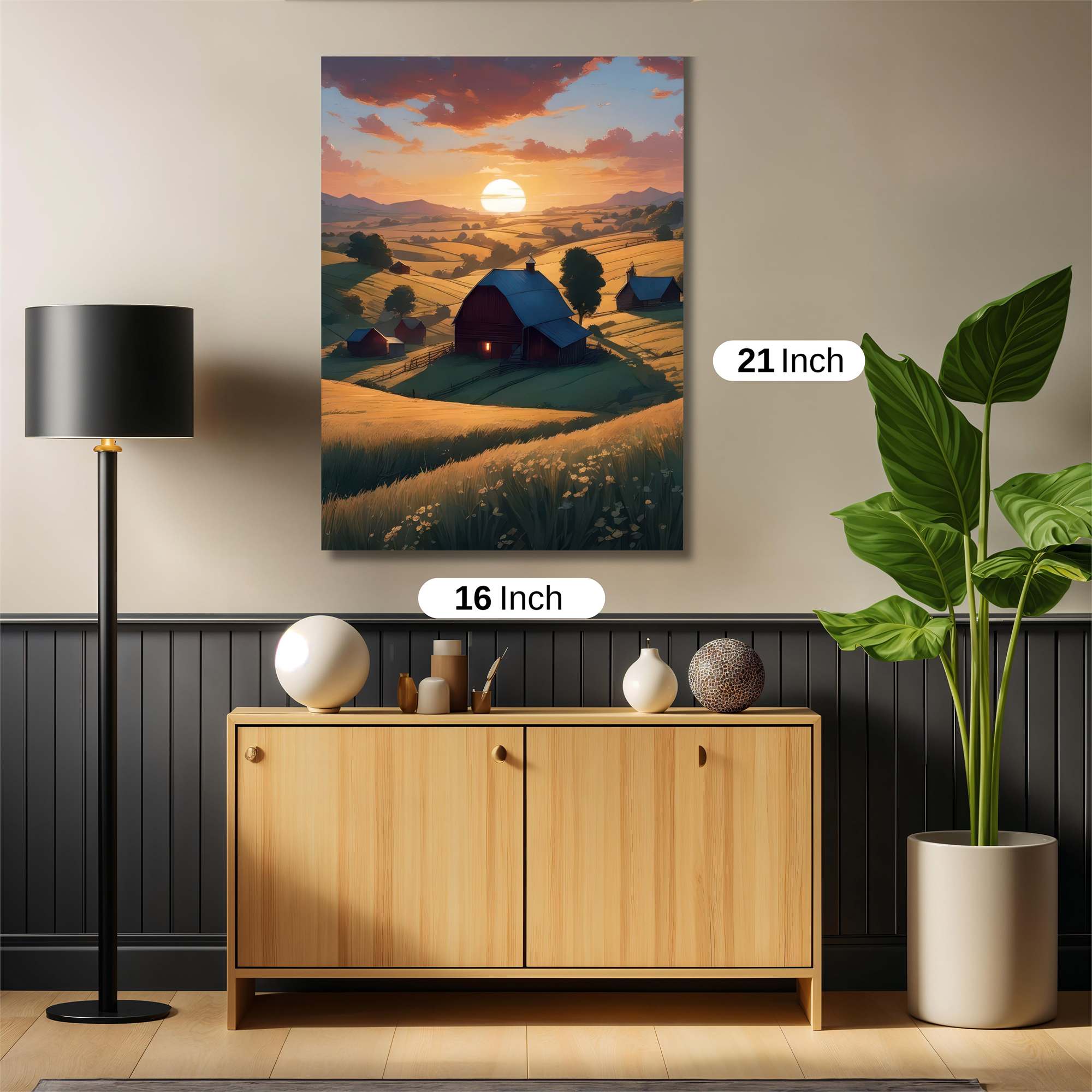 Sunset Serenity Safe Wall Magnetic / M