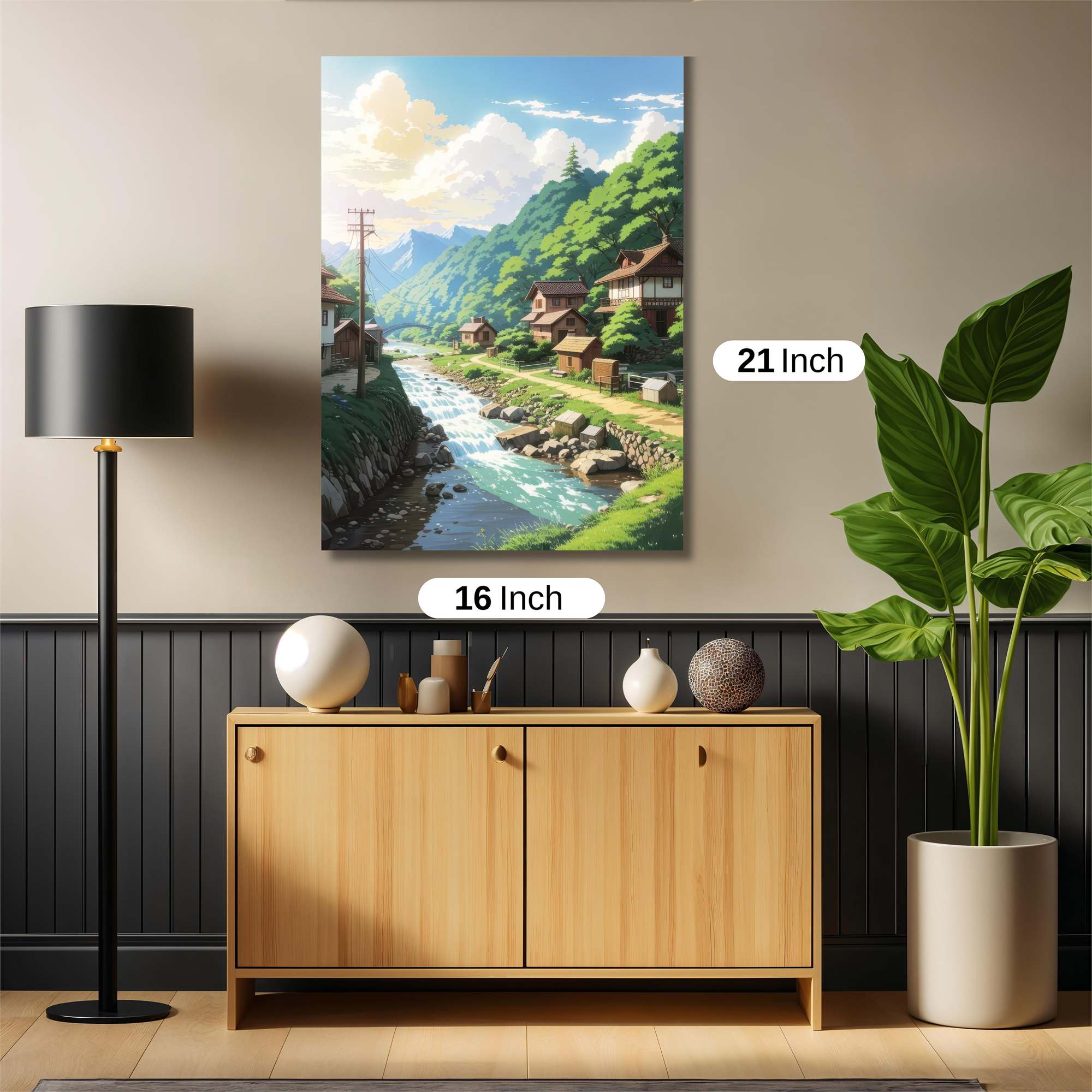 Mountain Serenity Safe Wall Magnetic / M