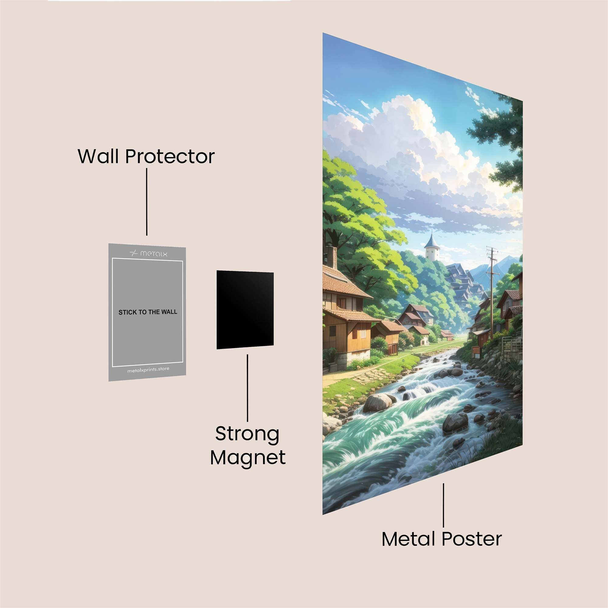 Village Serenity Safe Wall Magnetic / M