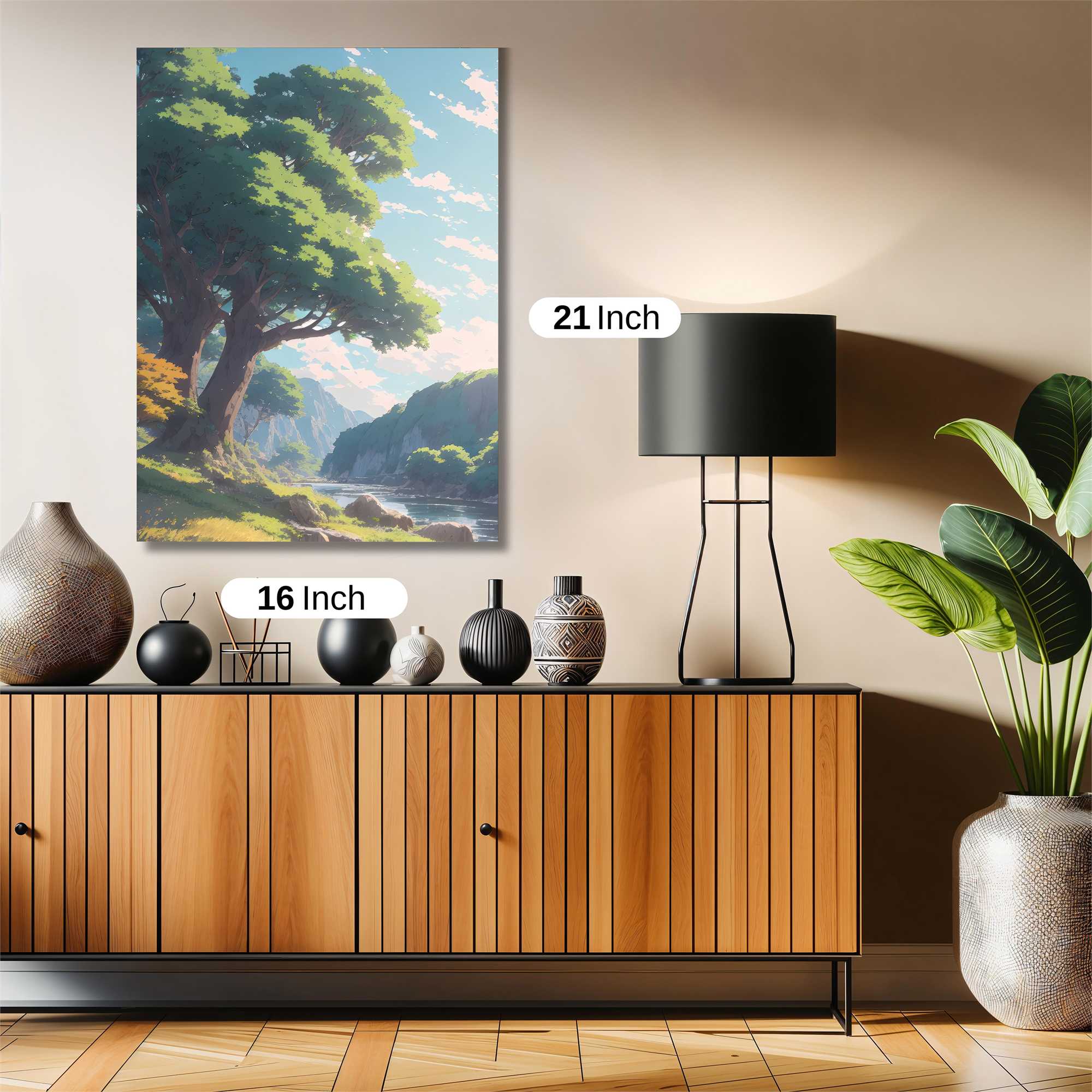 Sunlit Serenity Safe Wall Magnetic / M