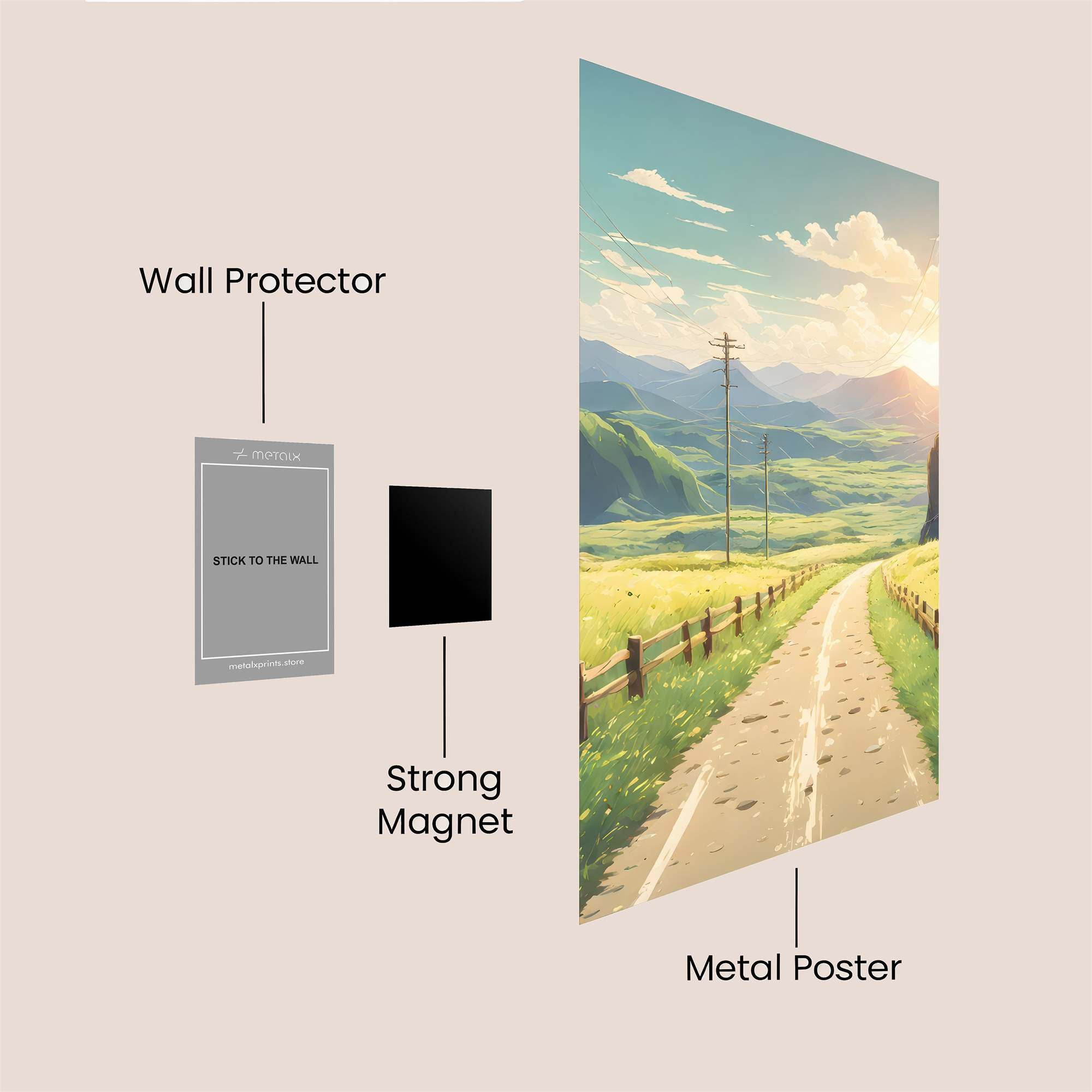 Sunrise Serenity Safe Wall Magnetic / M