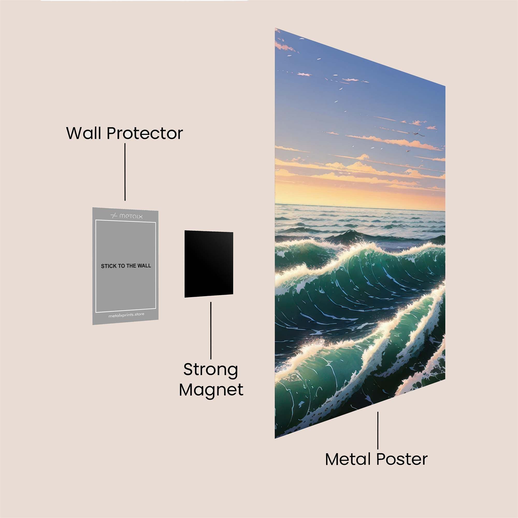 Oceanic Serenity Safe Wall Magnetic / M