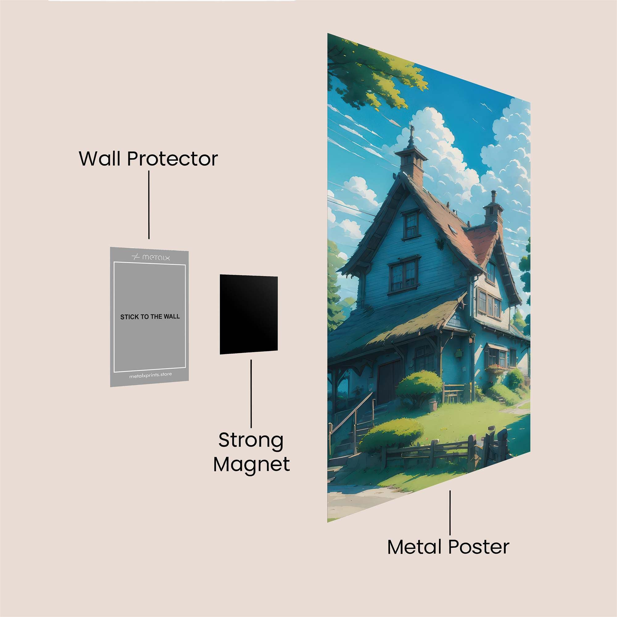 Cottage Bliss Safe Wall Magnetic / M