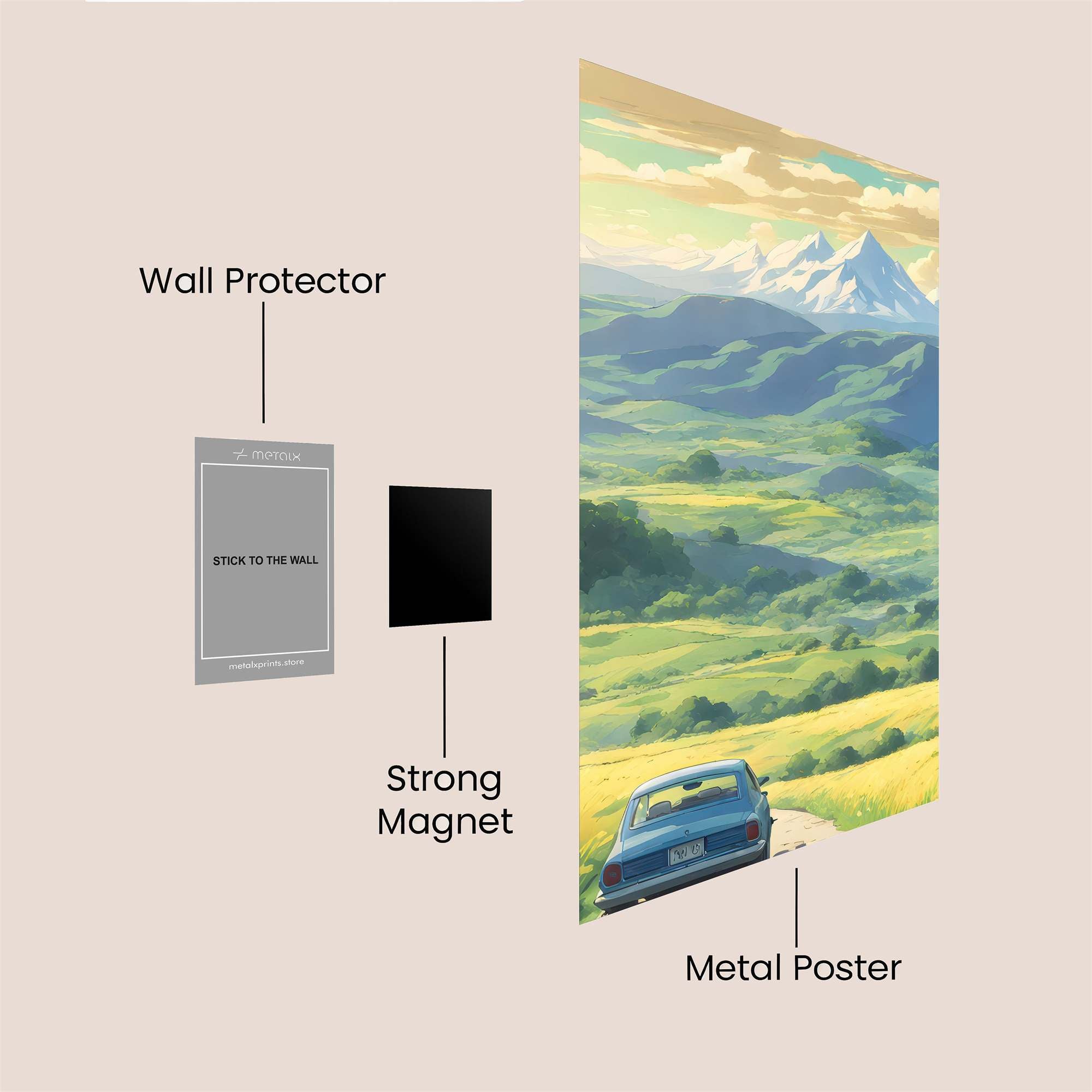 Mountain Serenity Safe Wall Magnetic / M