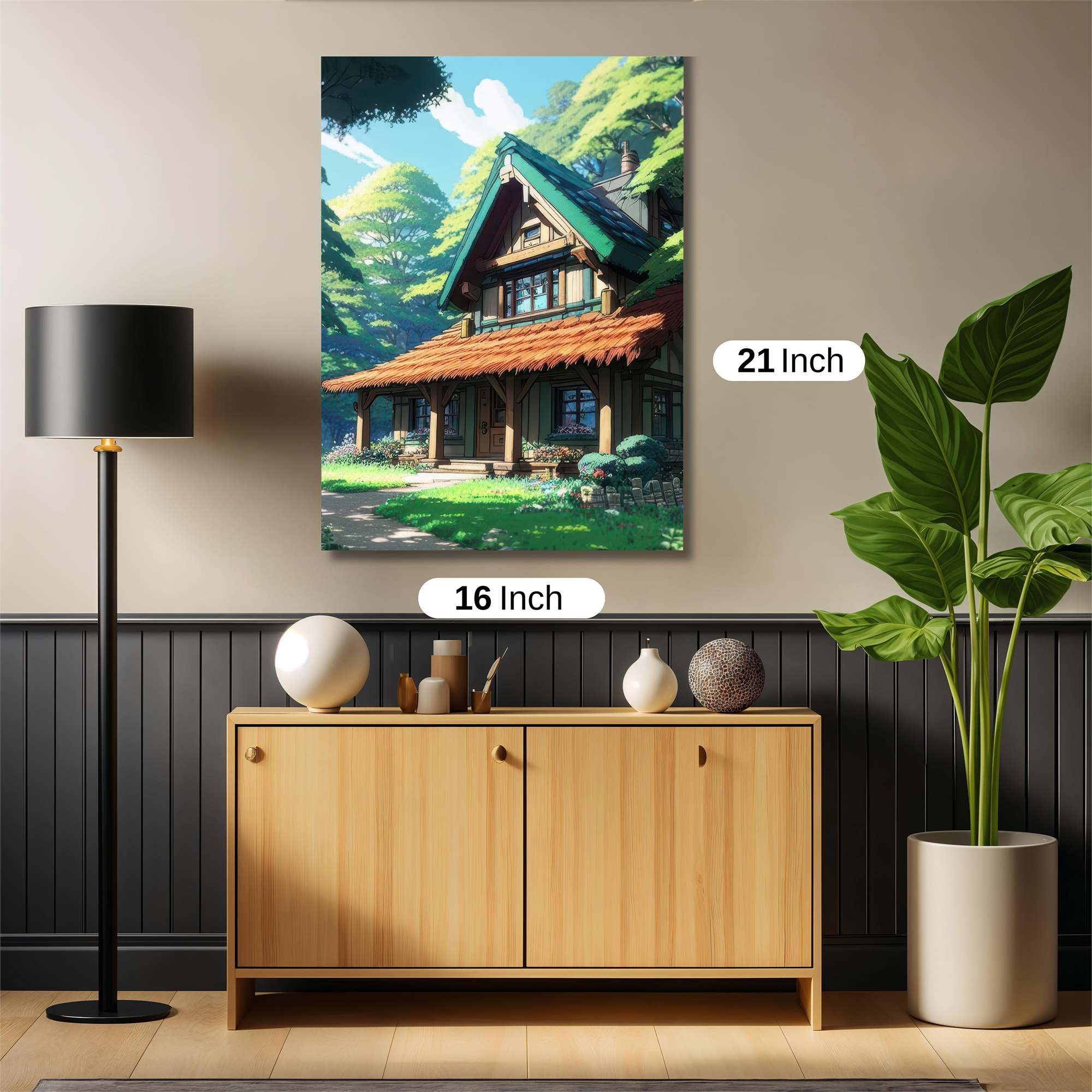 Cottage Tranquility Safe Wall Magnetic / M