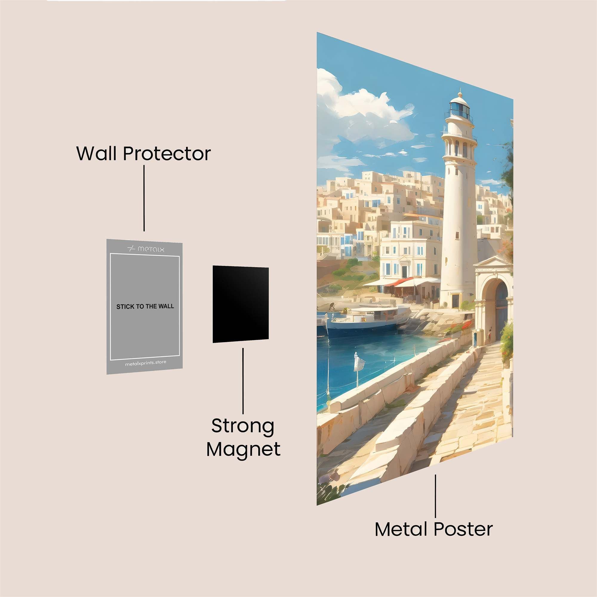 Lighthouse Serenity Safe Wall Magnetic / M