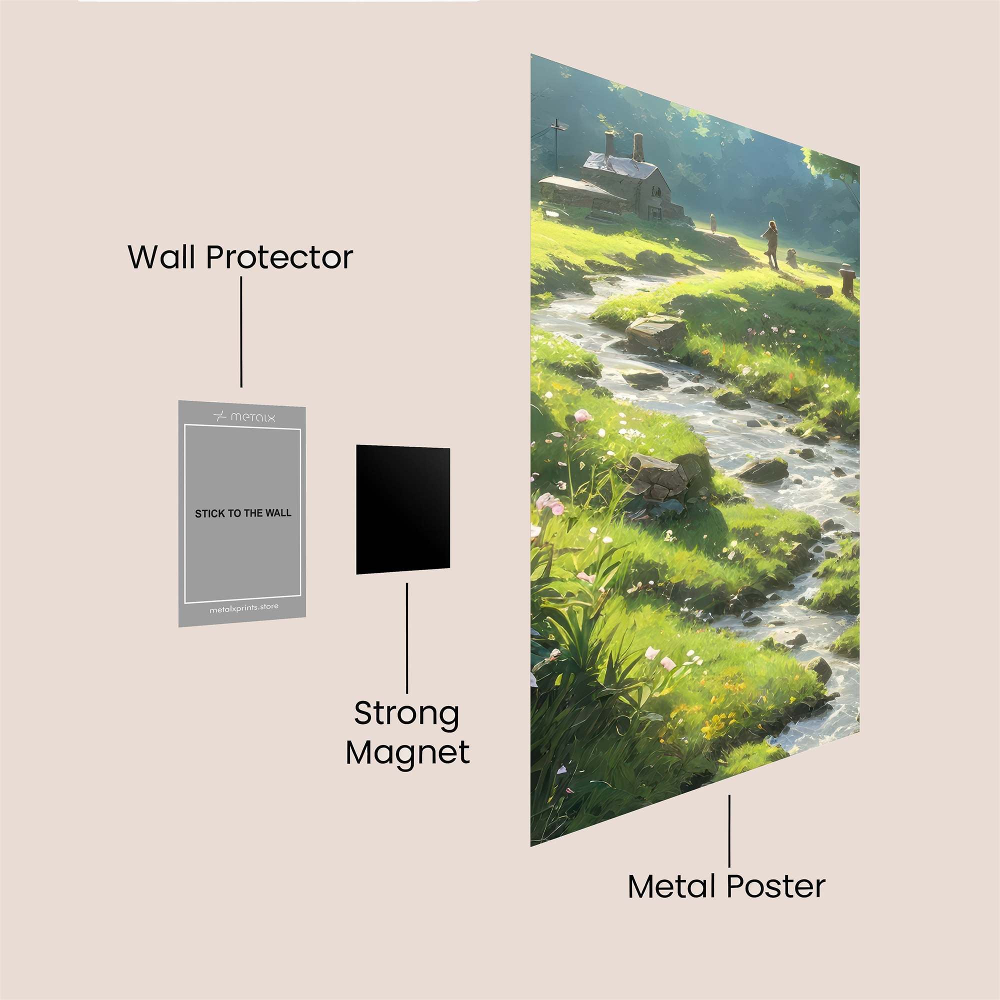 Meadow Serenity Safe Wall Magnetic / M