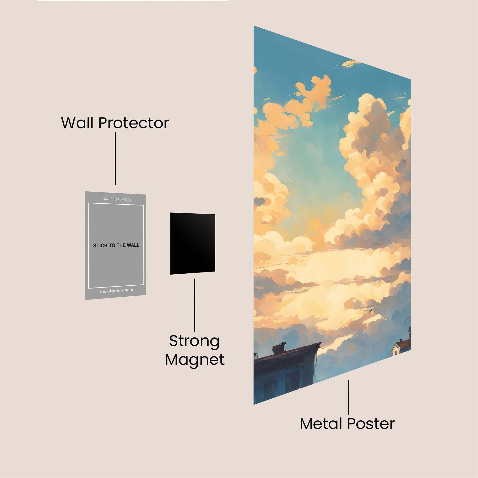 Sunrise Serenity Safe Wall Magnetic / M