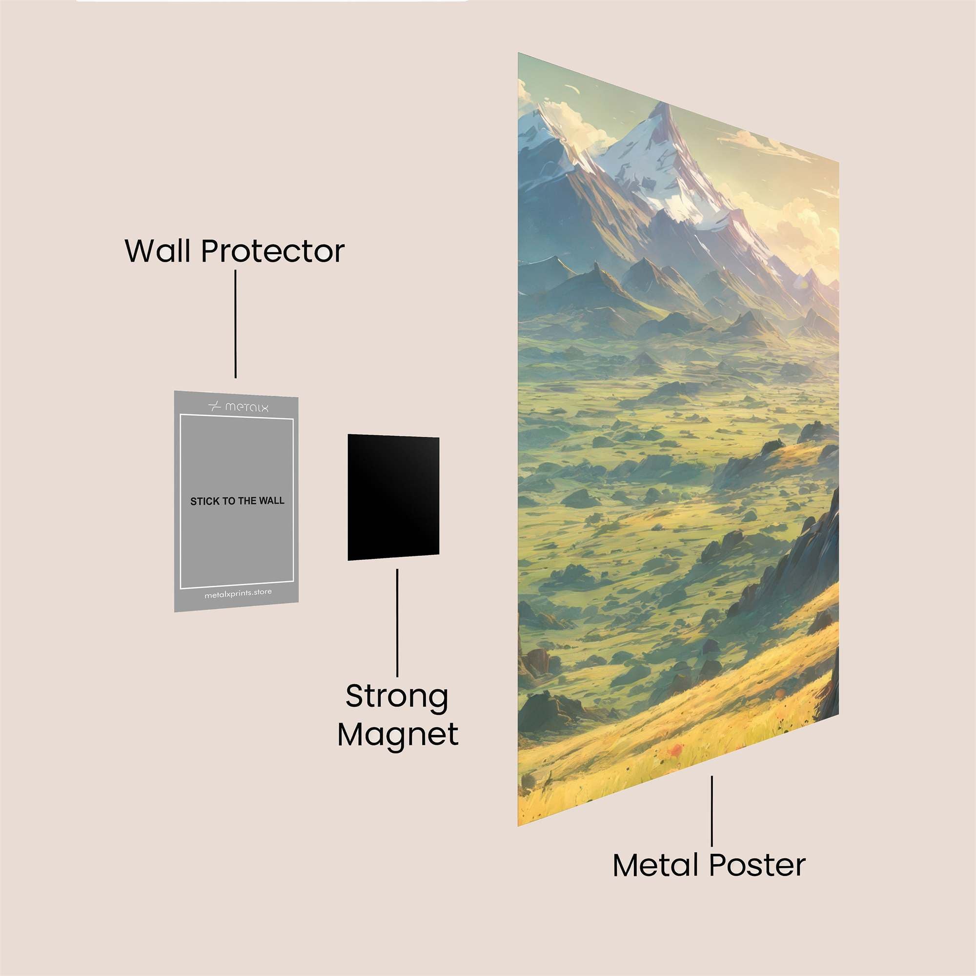 Mountain Serenity Safe Wall Magnetic / M