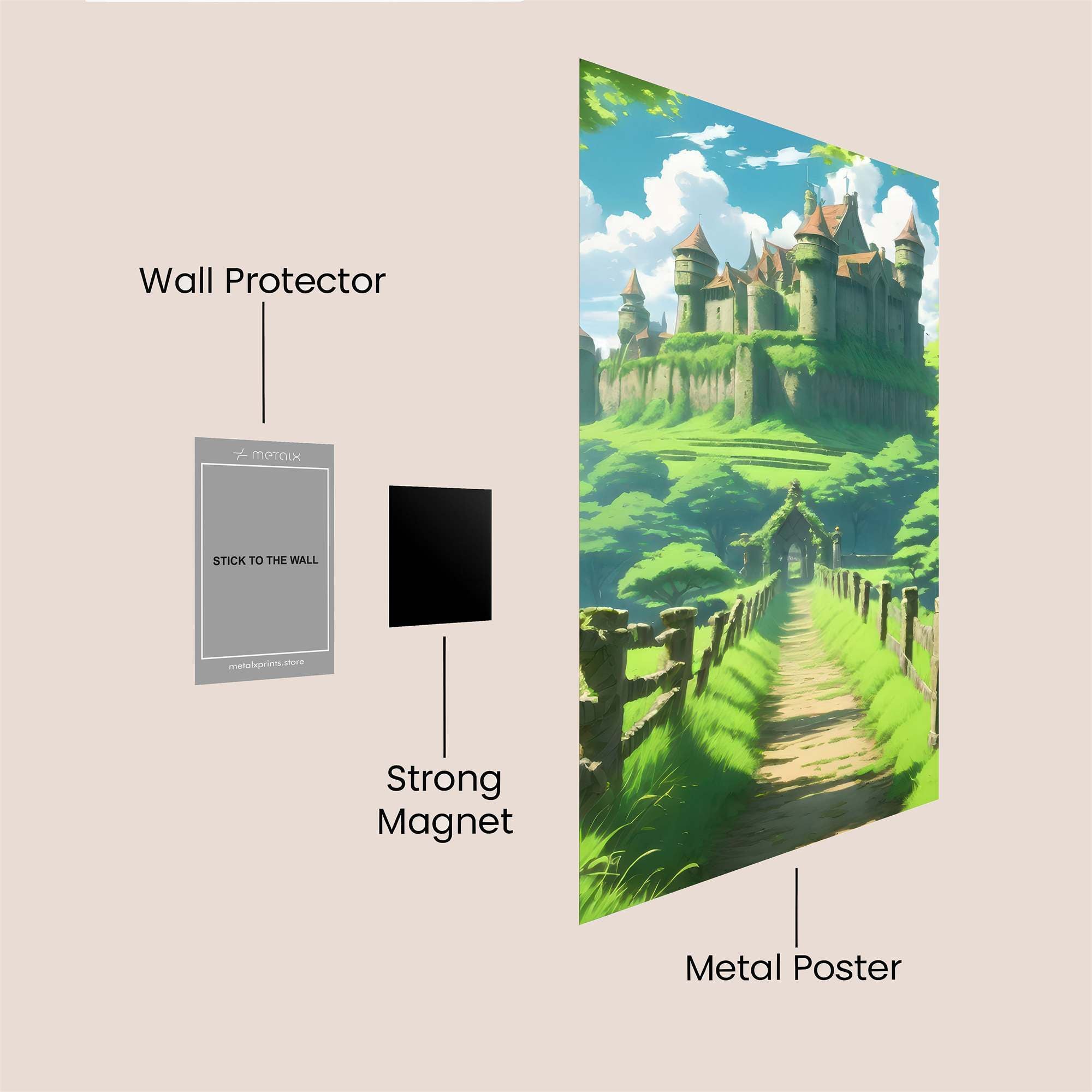 Castle Serenity Safe Wall Magnetic / M