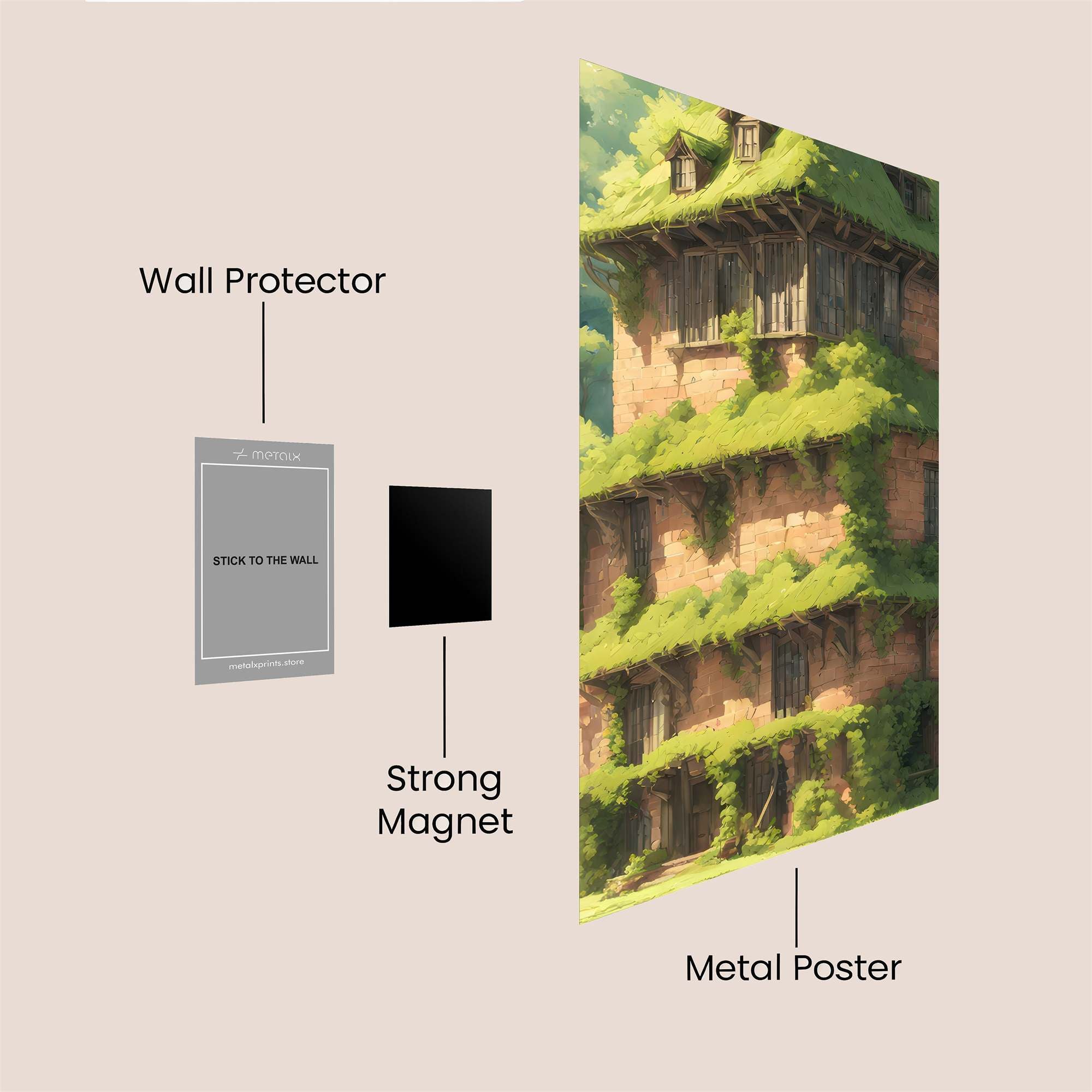 Enchanted Tower Safe Wall Magnetic / M