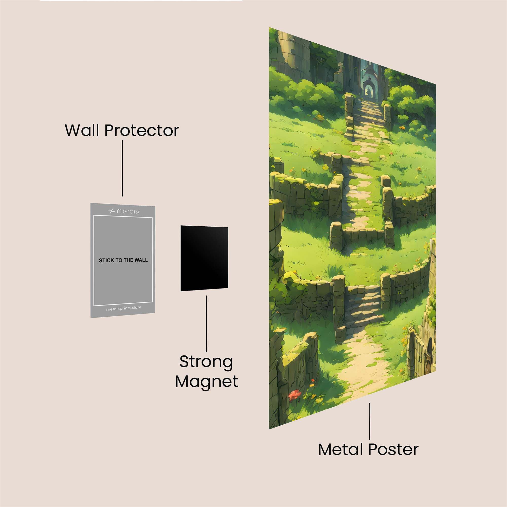 Castle Serenity Safe Wall Magnetic / M