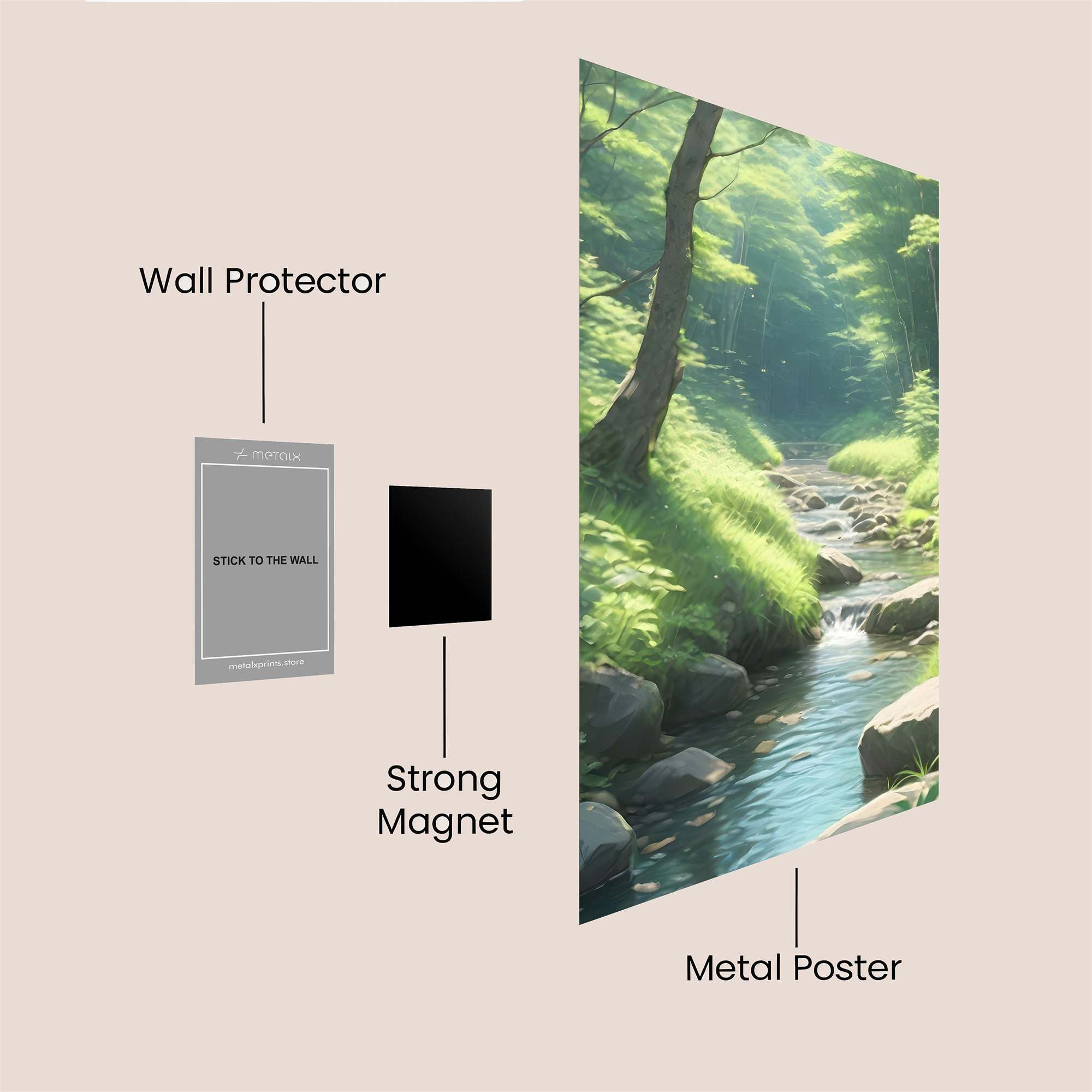 Forest Serenity Safe Wall Magnetic / M