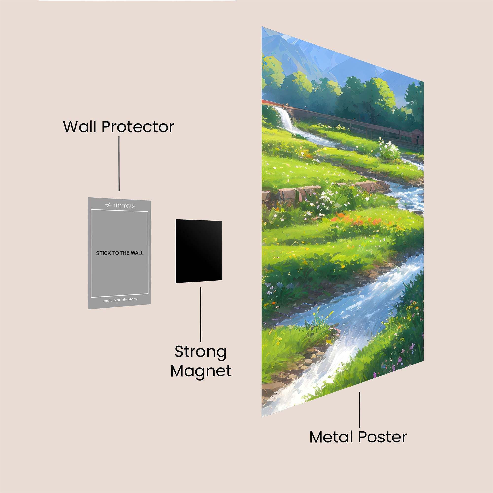 Nature's Serenity Safe Wall Magnetic / M
