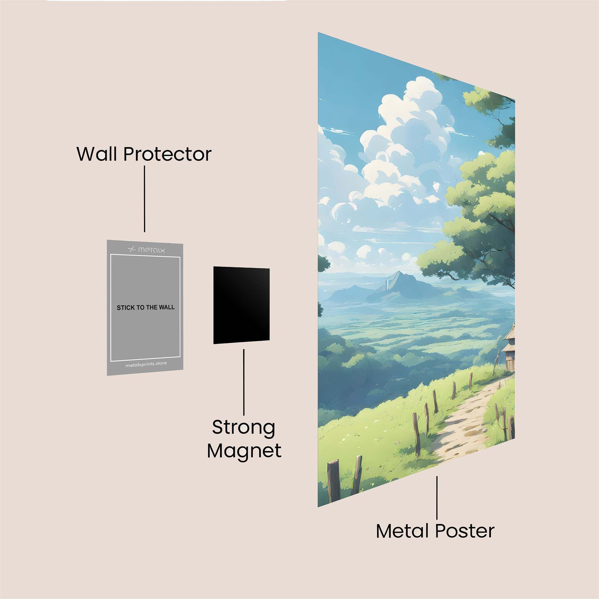 Nature's Serenity Safe Wall Magnetic / M
