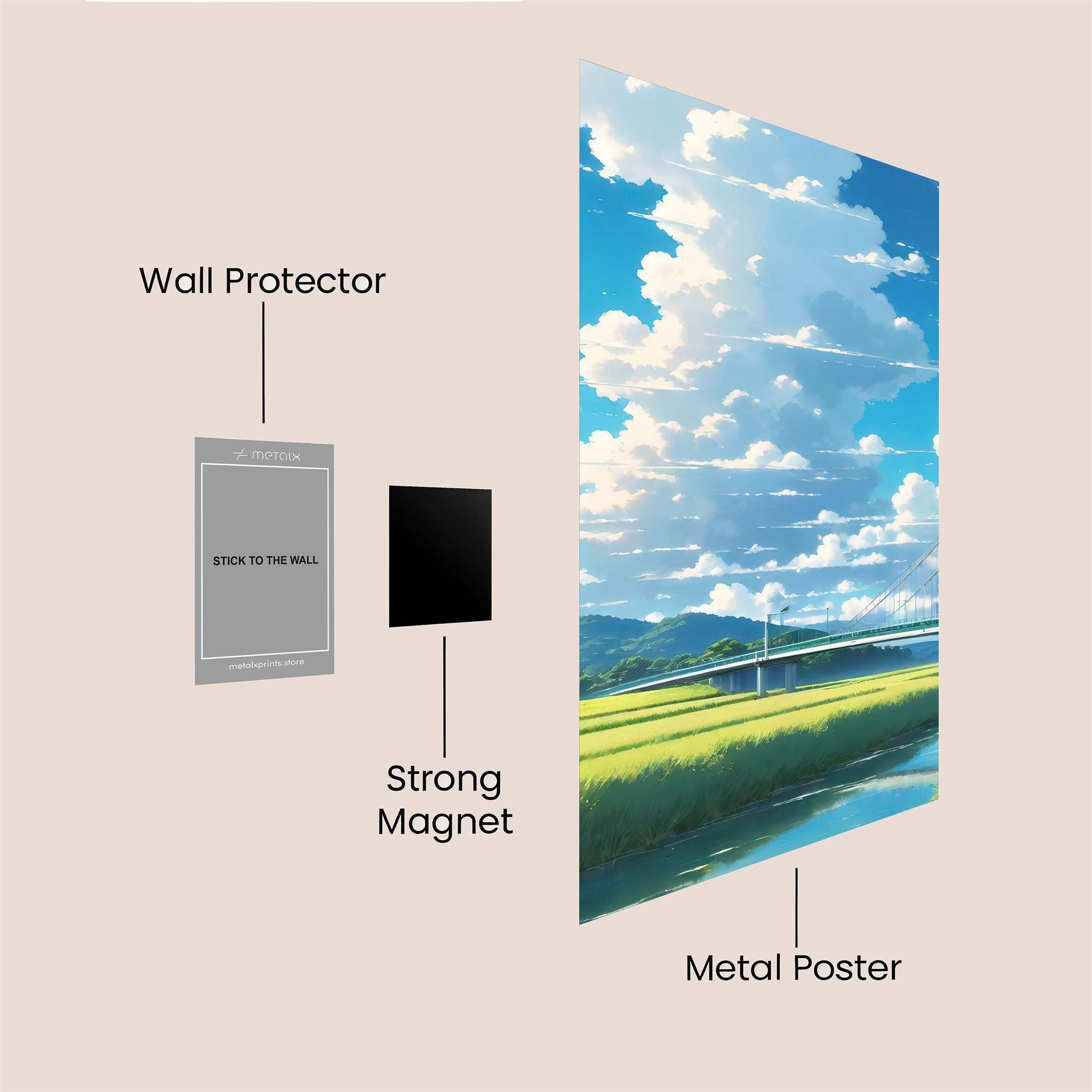 Skyward Serenity Safe Wall Magnetic / M