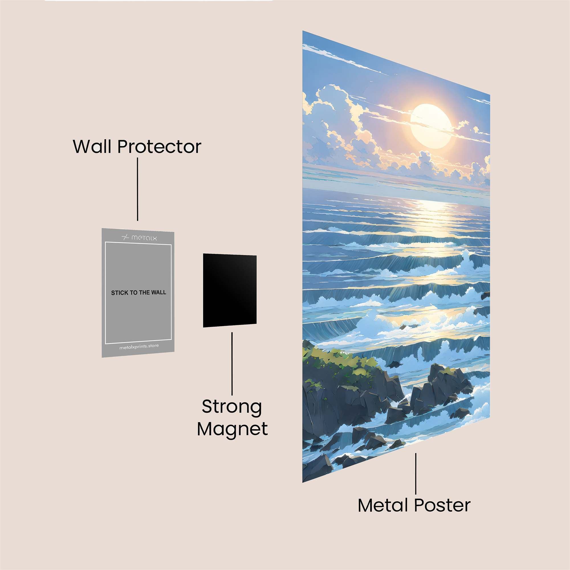 Sunrise Serenity Safe Wall Magnetic / M