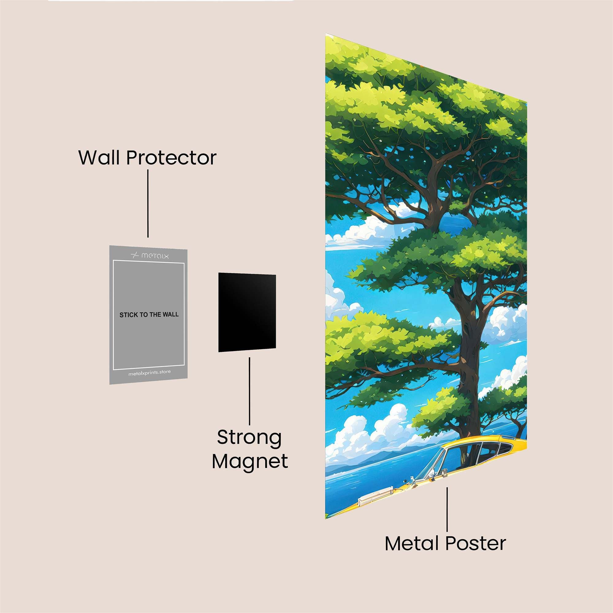 Sunny Serenity Safe Wall Magnetic / M
