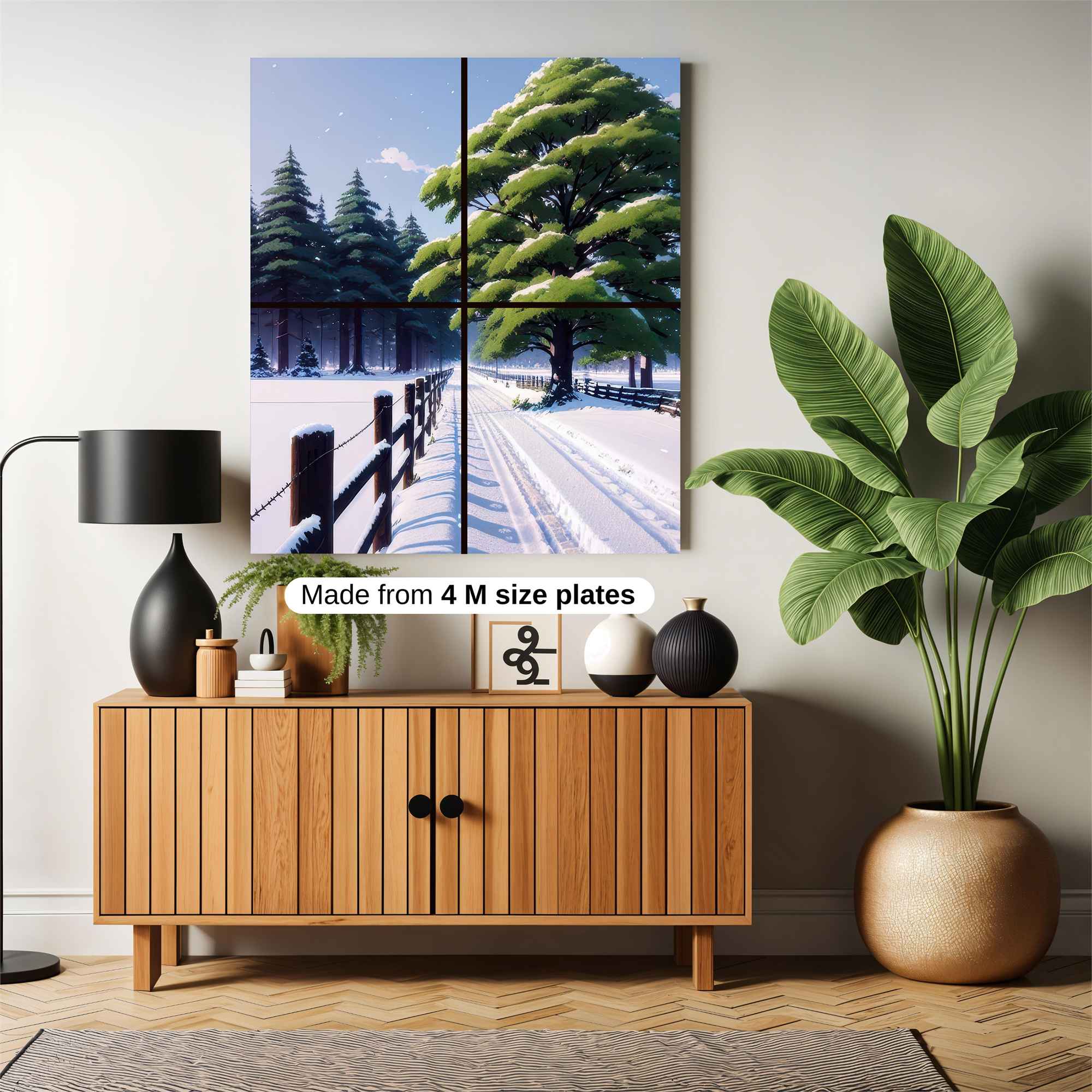 Snowy Serenity Safe Wall Magnetic / M