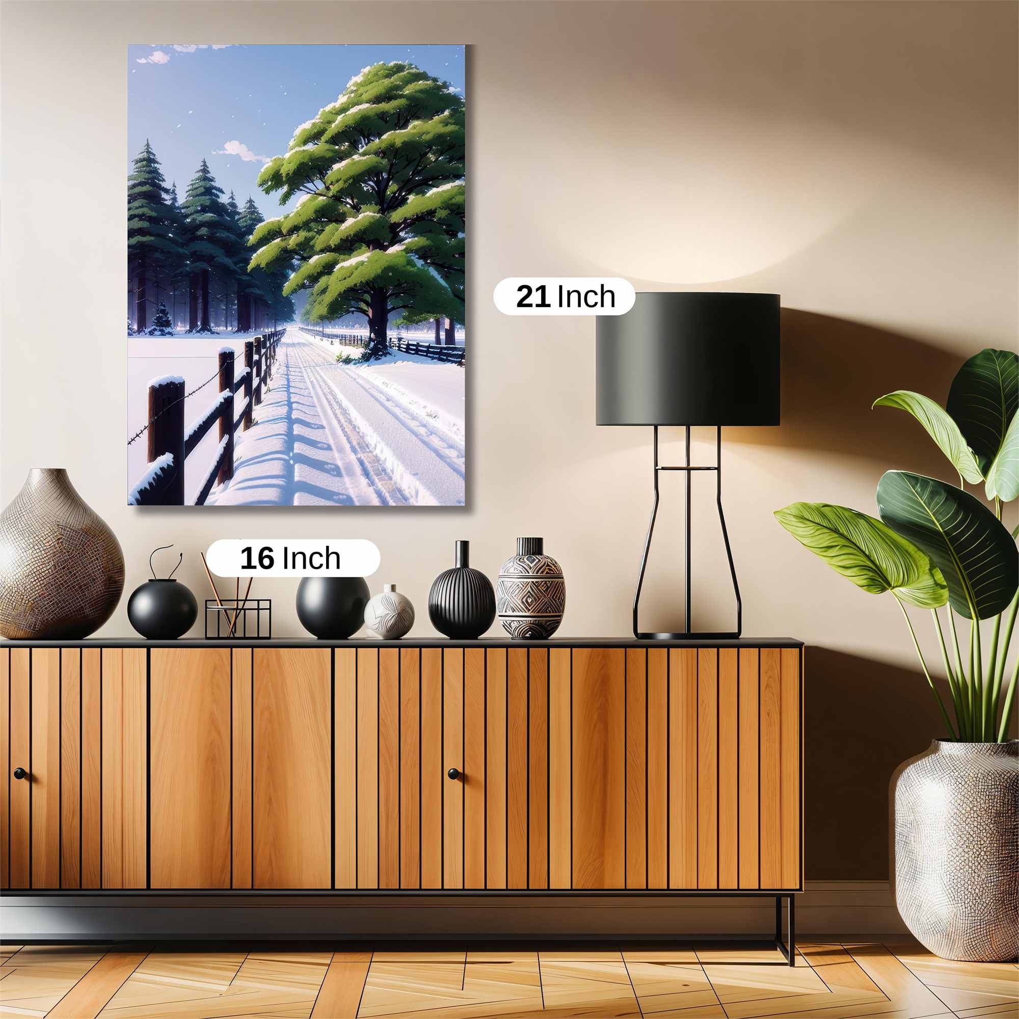 Snowy Serenity Safe Wall Magnetic / M