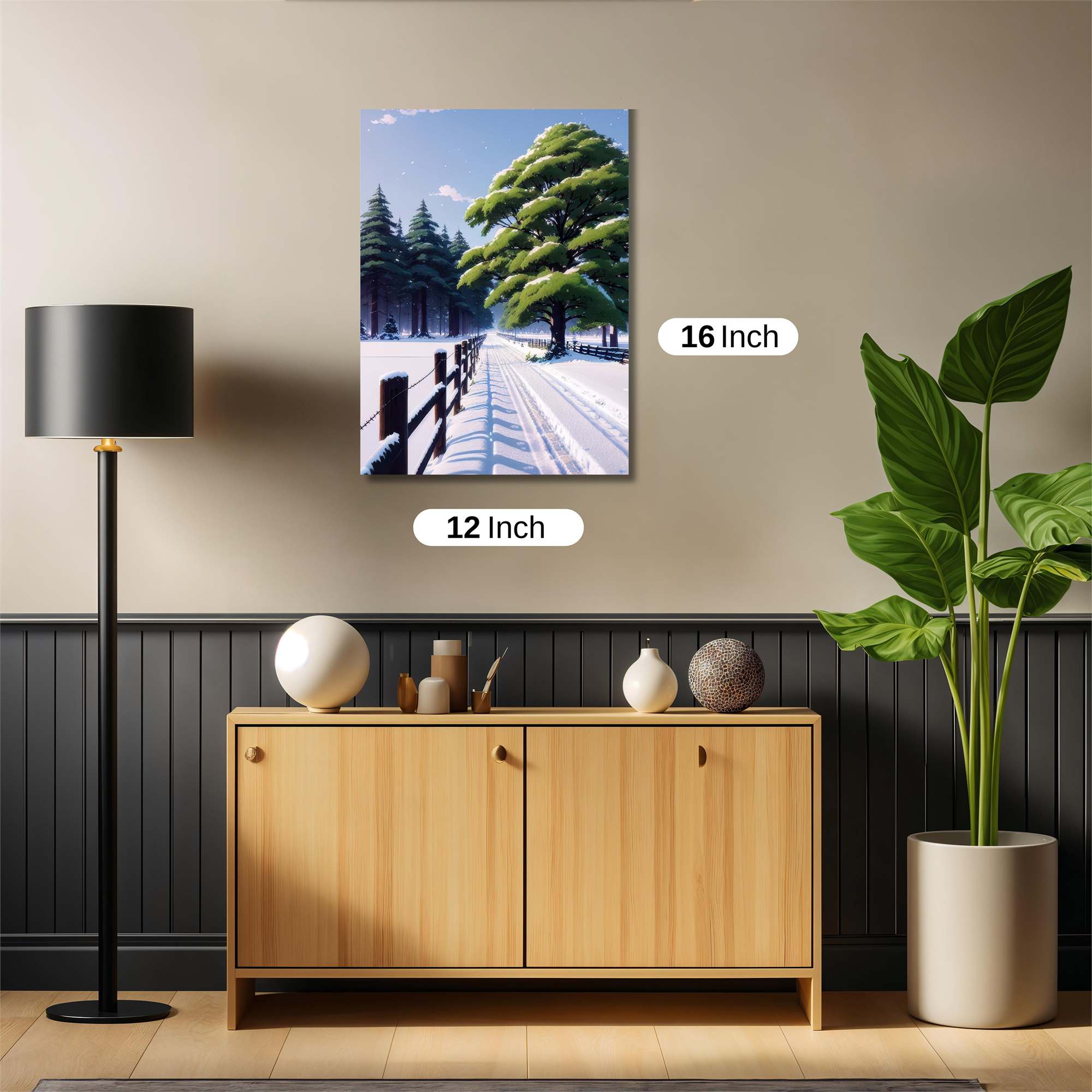 Snowy Serenity Safe Wall Magnetic / M