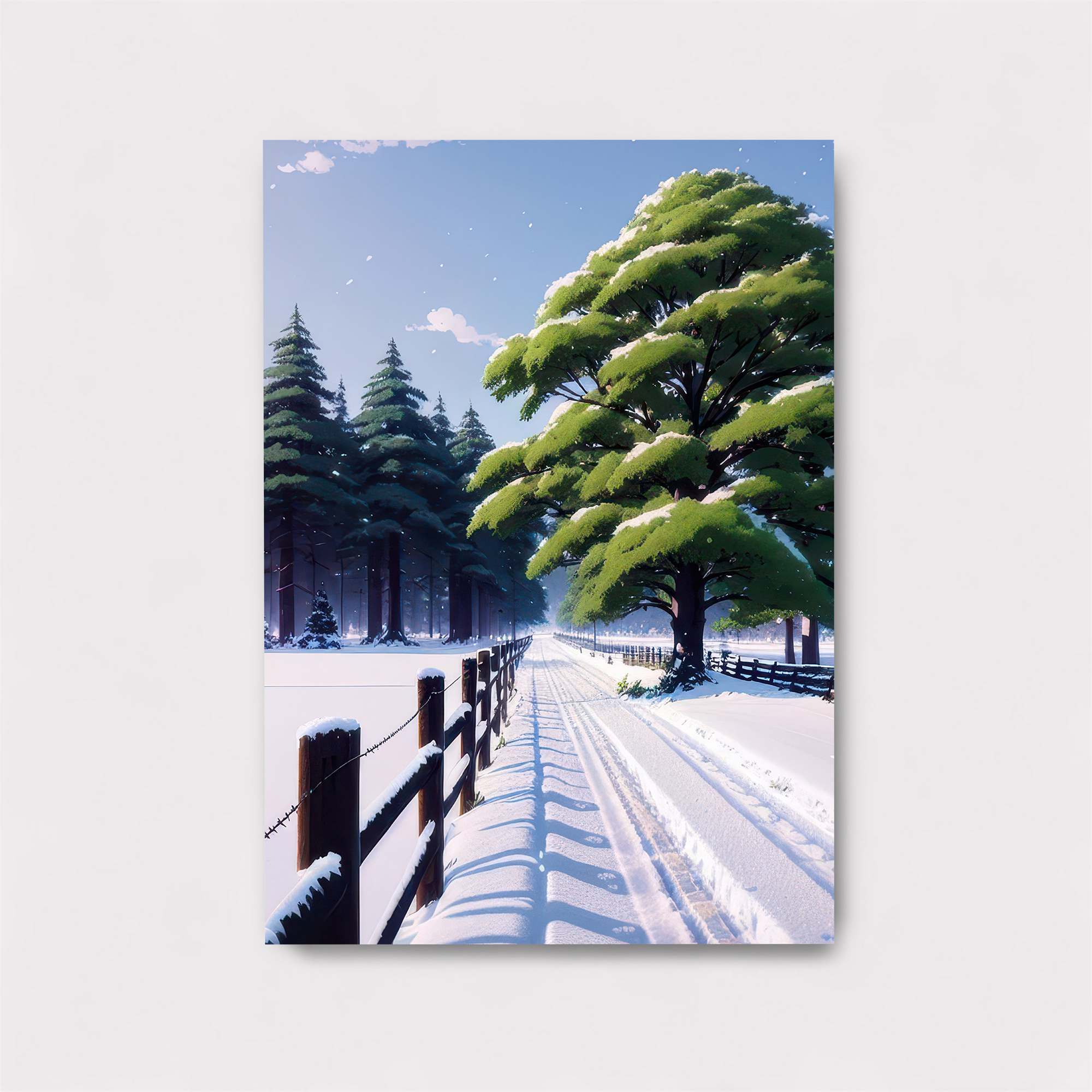 Snowy Serenity Safe Wall Magnetic / M