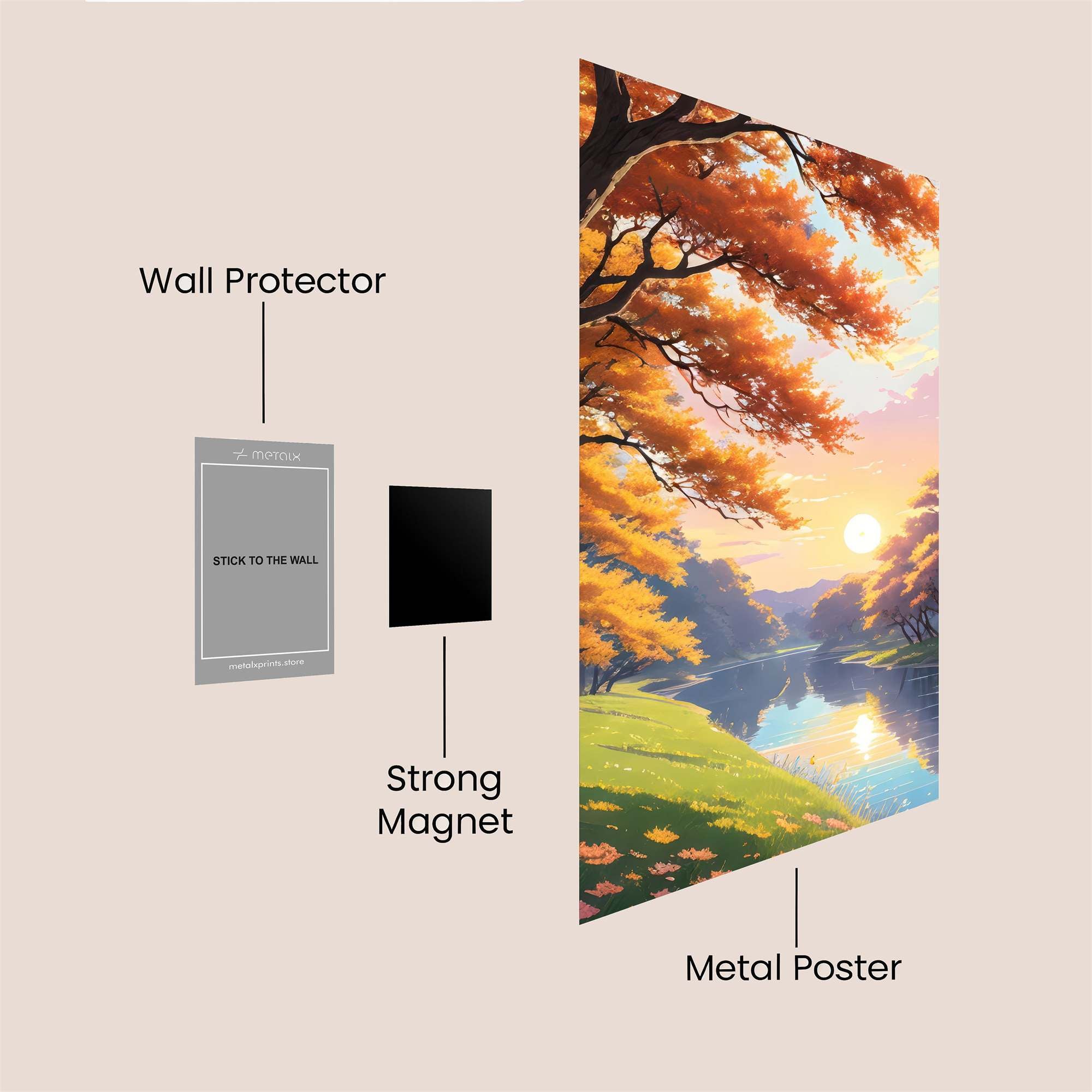 Autumn Serenity Safe Wall Magnetic / M