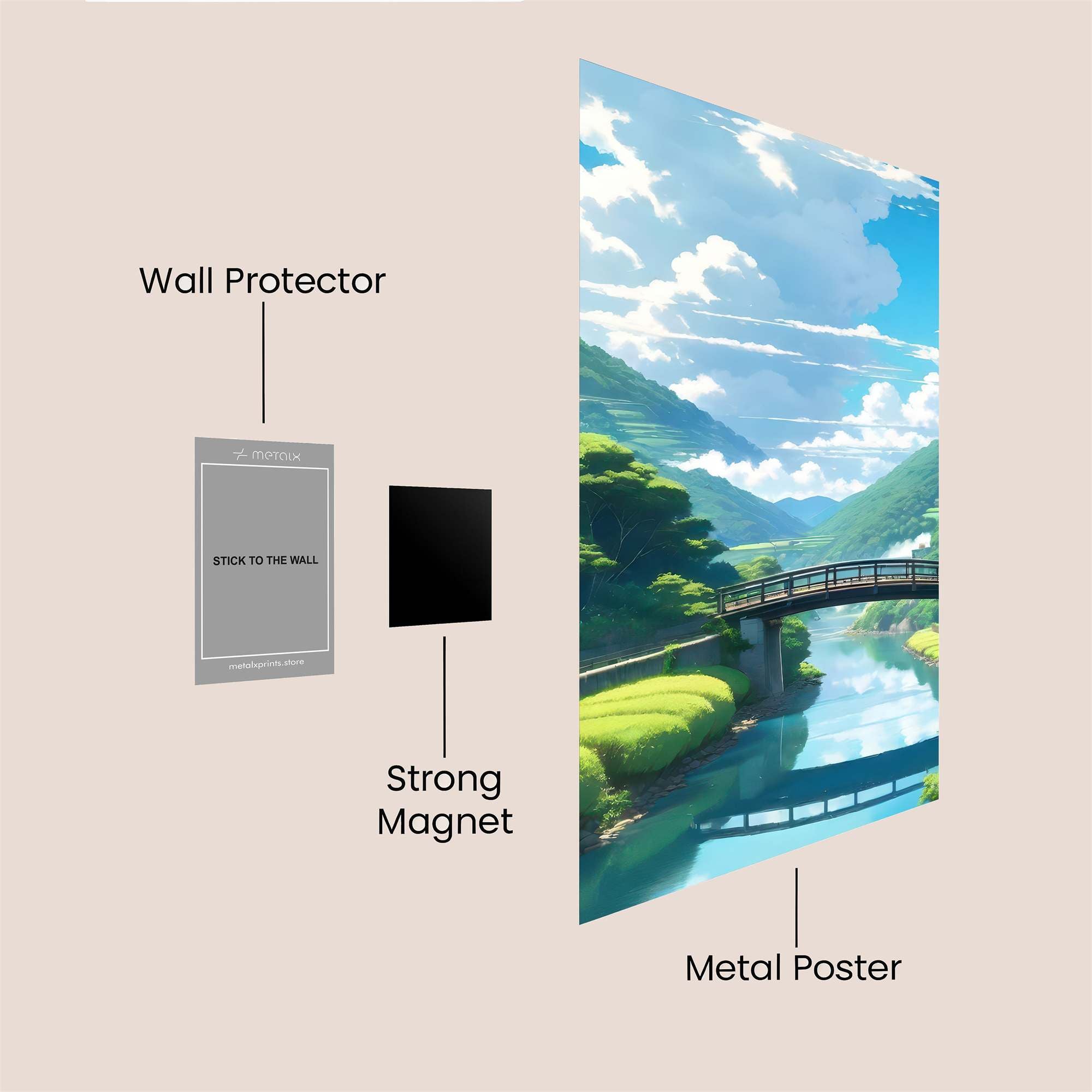 Bridge Serenity Safe Wall Magnetic / M
