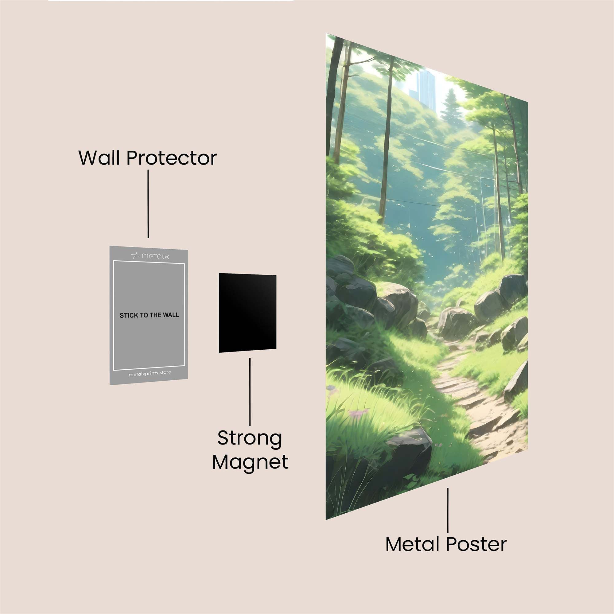 Forest Serenity Safe Wall Magnetic / M