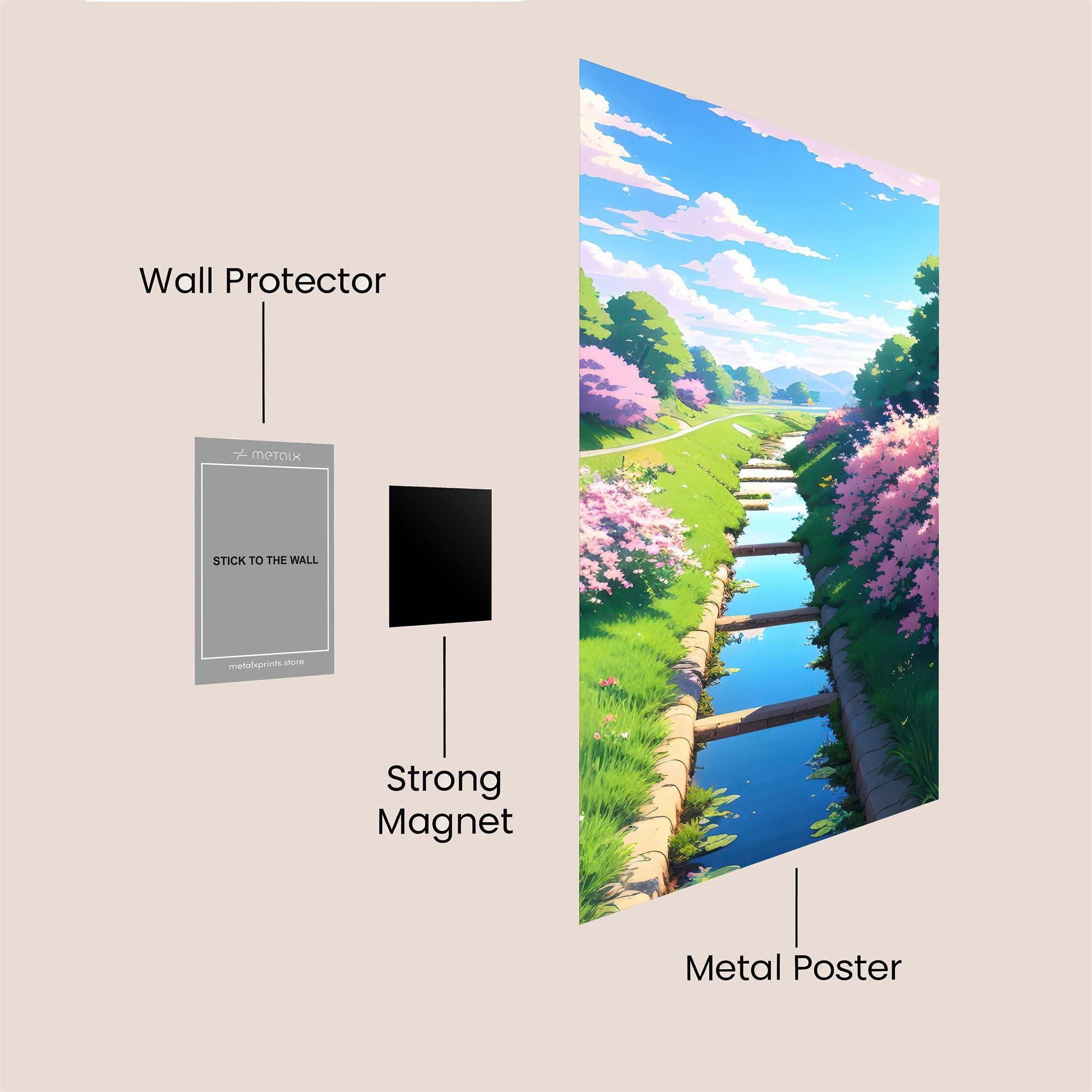 Blossom Serenity Safe Wall Magnetic / M