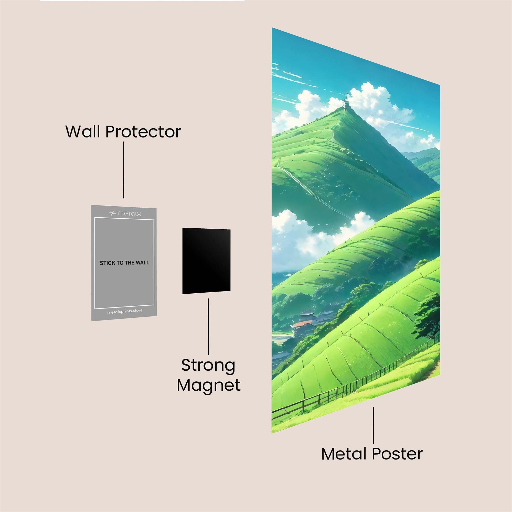 Mountain Serenity Safe Wall Magnetic / M