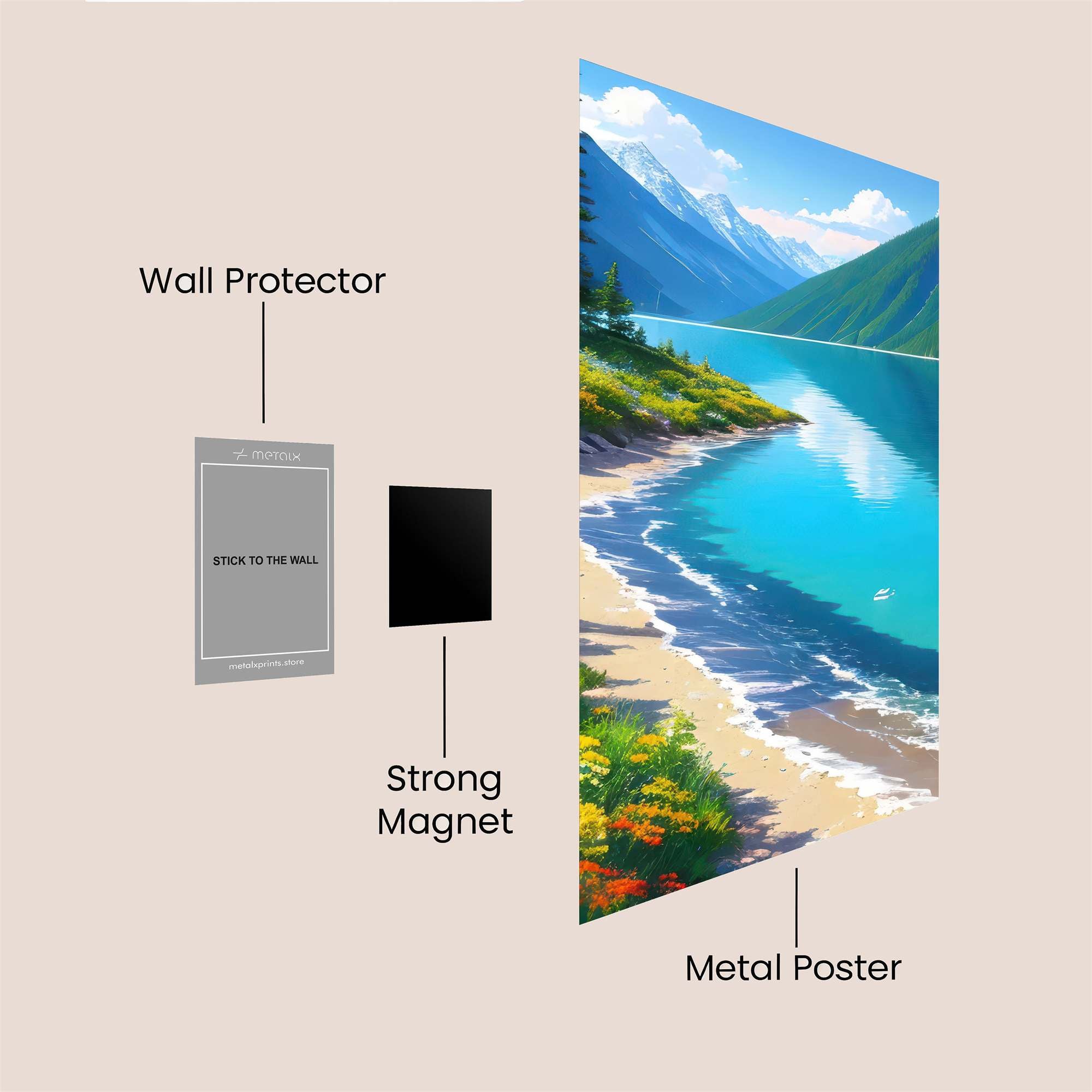 Mountain Serenity Safe Wall Magnetic / M