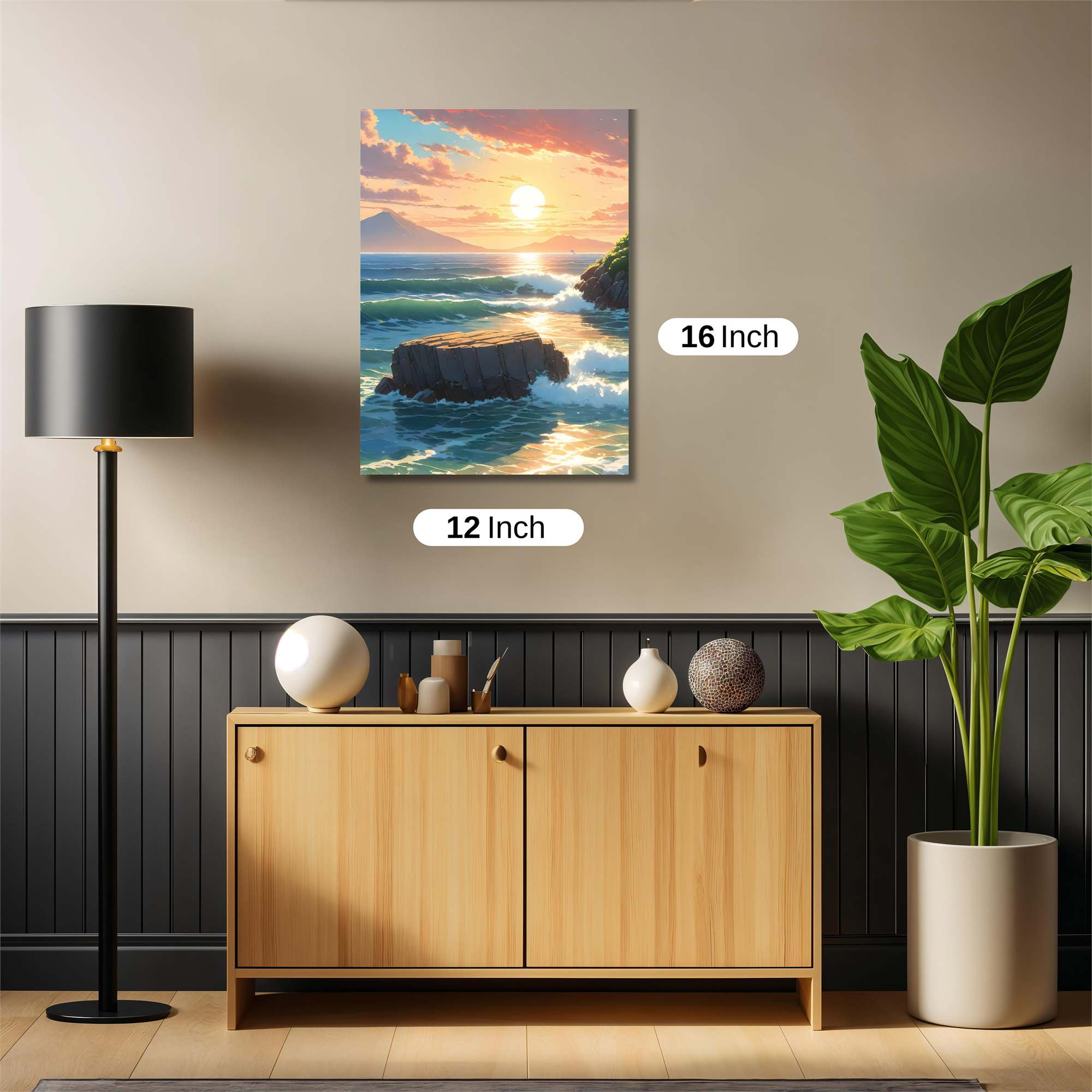 Sunset Serenity Safe Wall Magnetic / M