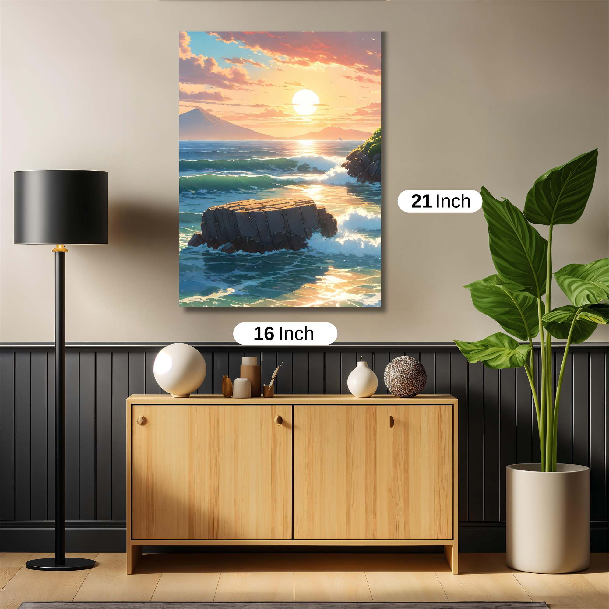 Sunset Serenity Safe Wall Magnetic / M
