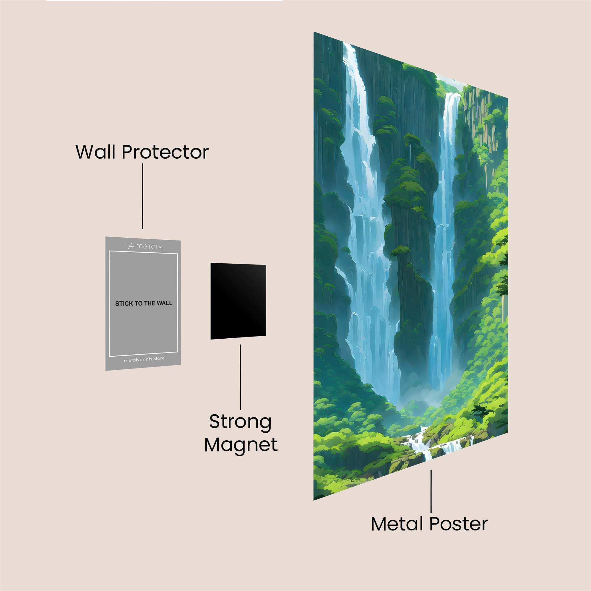 Jungle Serenity Safe Wall Magnetic / M