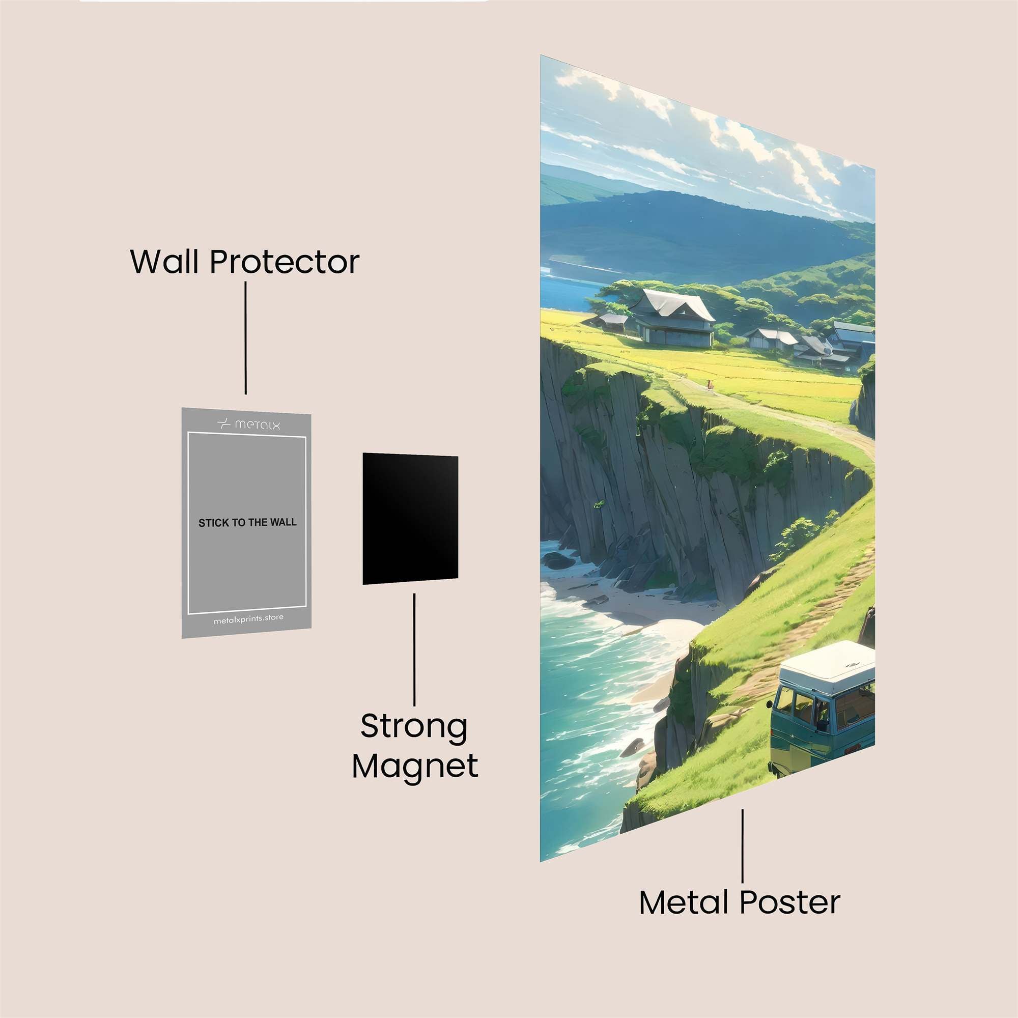 Cliffside Serenity Safe Wall Magnetic / M