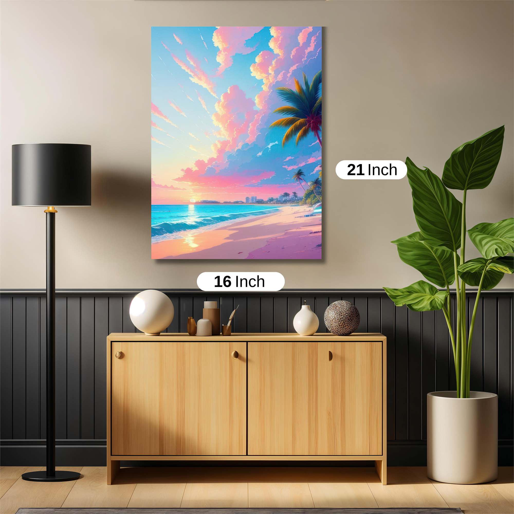 Sunset Serenity Safe Wall Magnetic / M