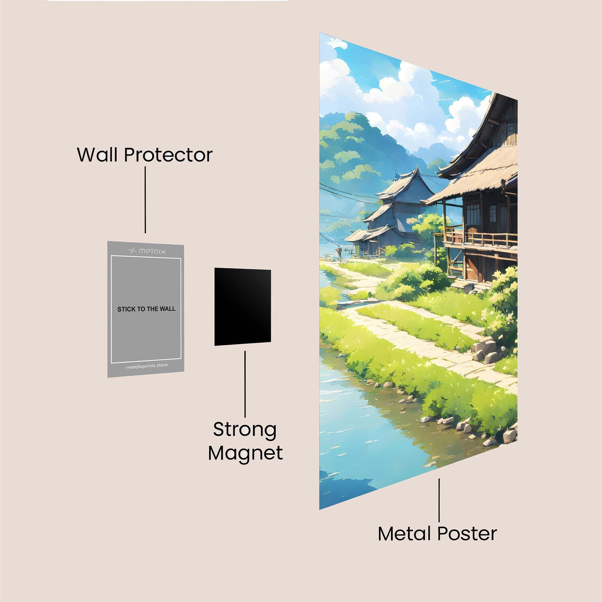 Village Serenity Safe Wall Magnetic / M