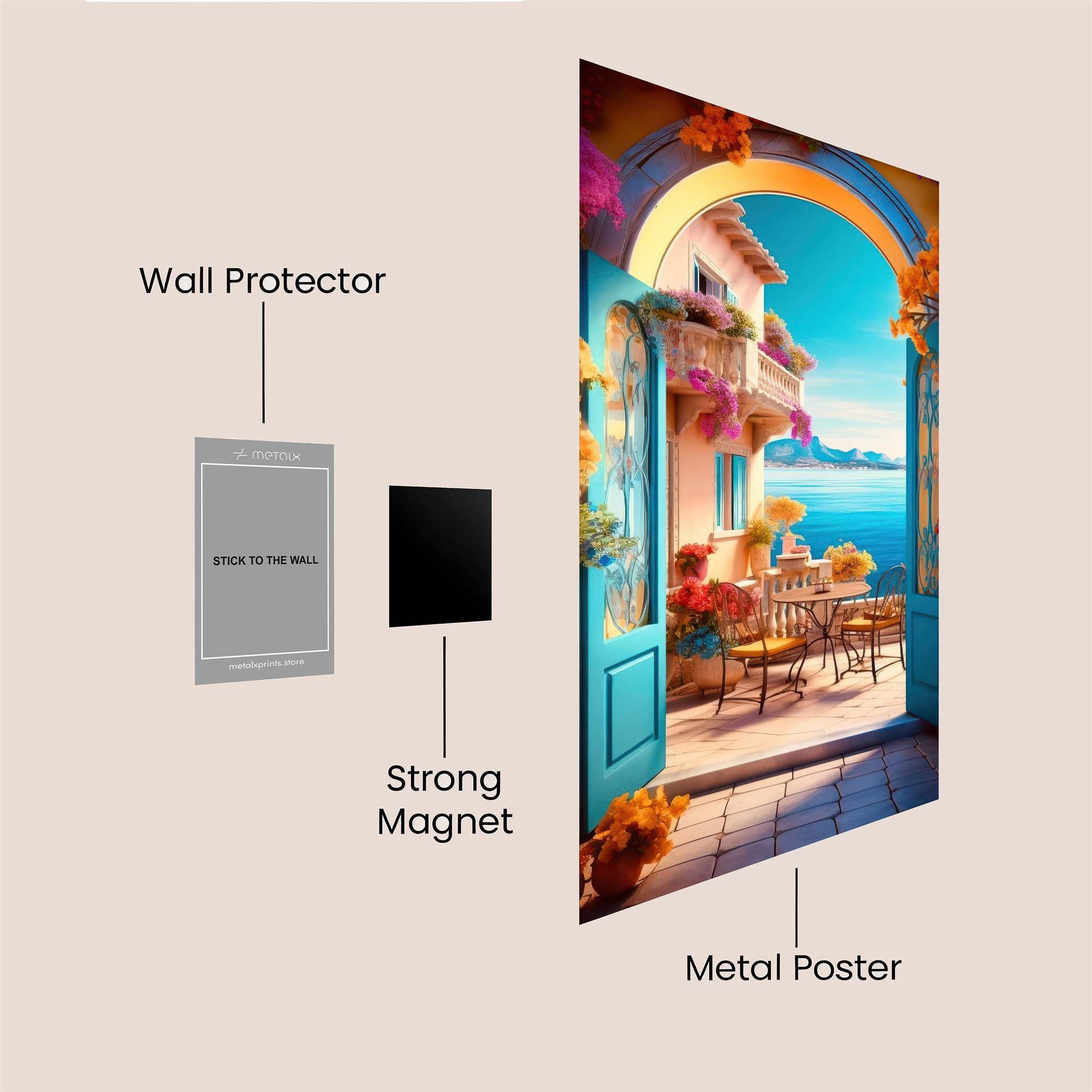 Amalfi Bliss Safe Wall Magnetic / M