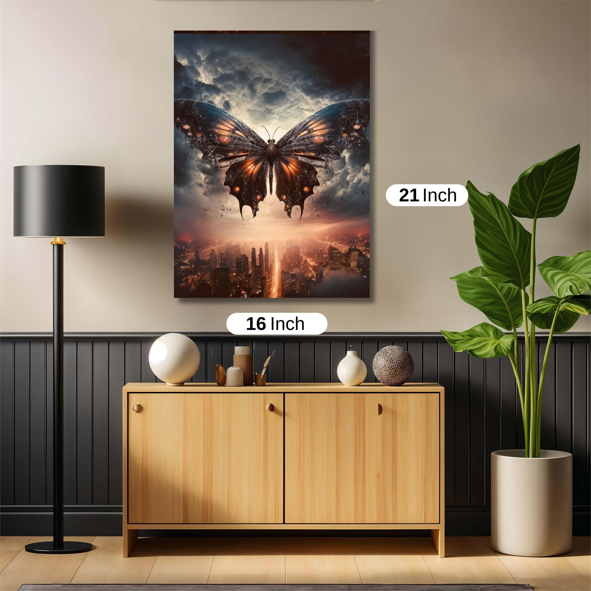 Butterfly Apocalypse Safe Wall Magnetic / M