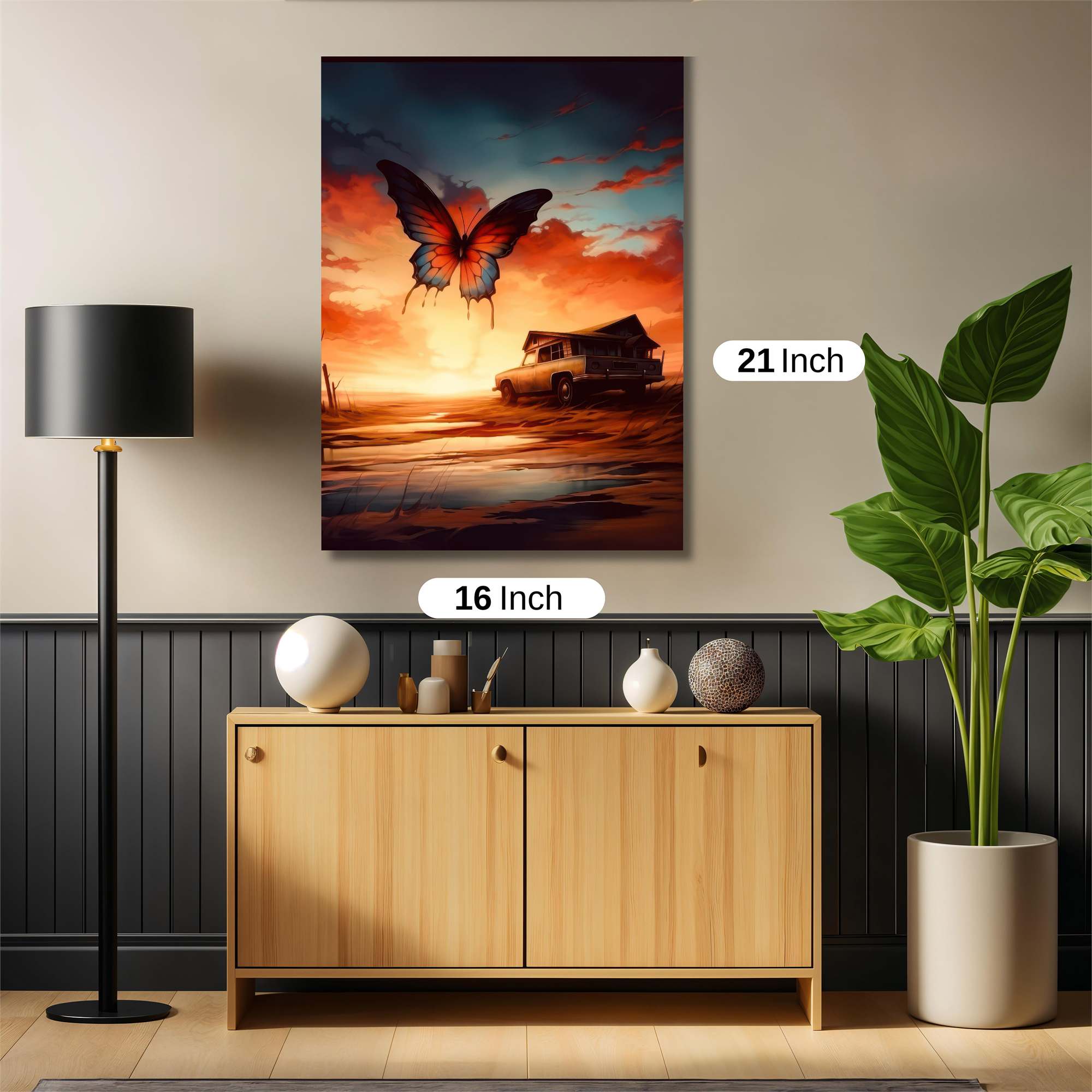 Butterfly Serenity Safe Wall Magnetic / M